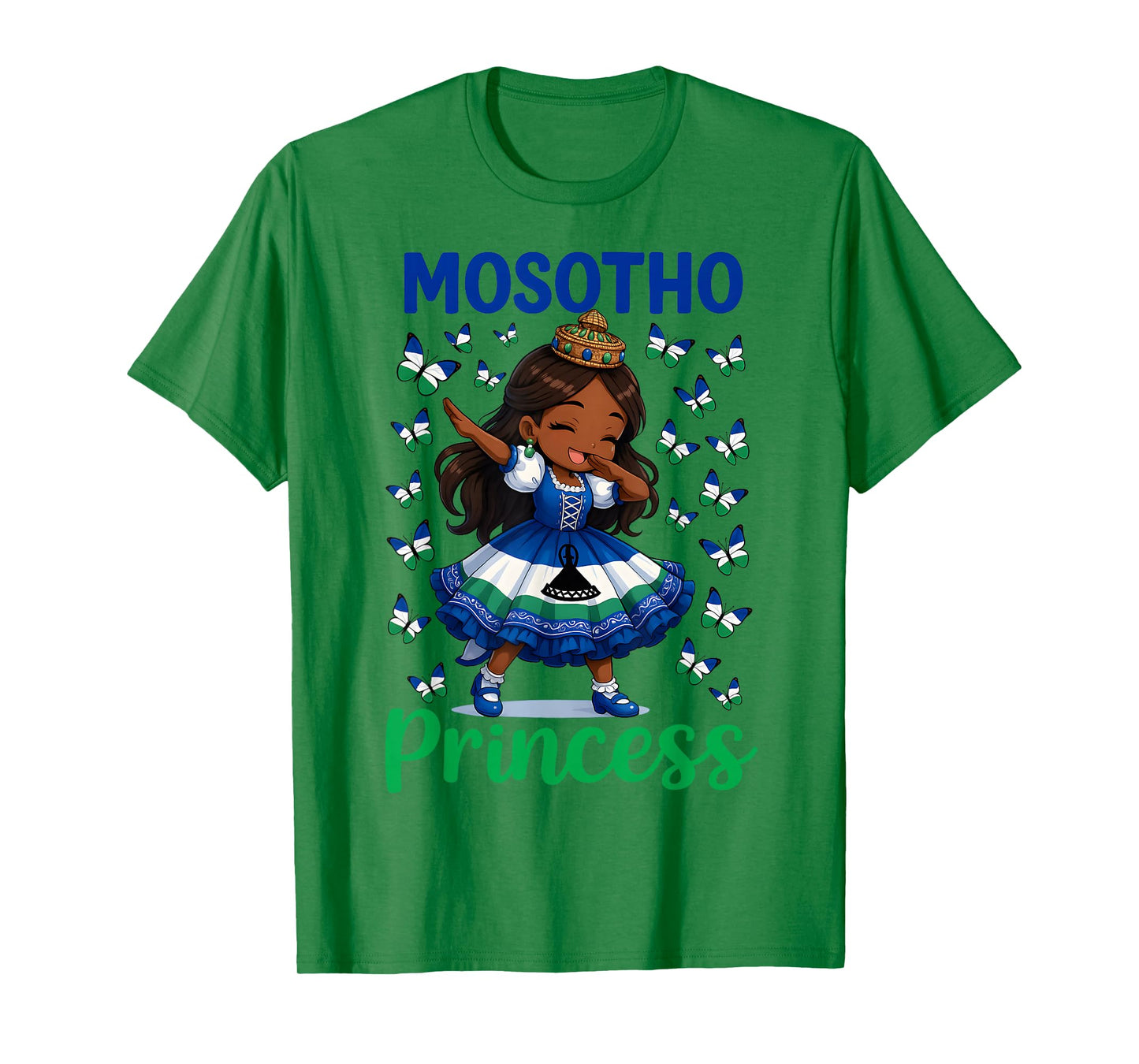 Mosotho Princess Dab Girl Lesotho Pride for Girls Kids T-Shirt