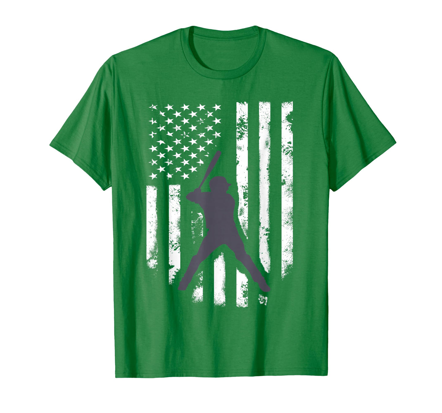 American Flag Baseball Shirt Cool Distressed Jersey Gift Tee T-Shirt