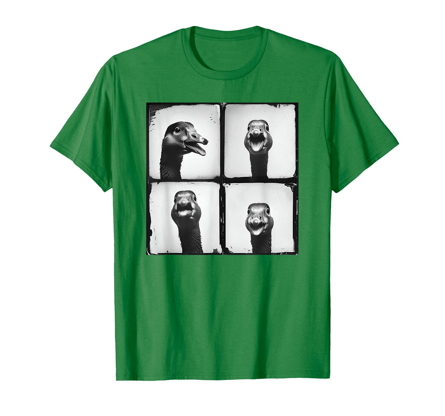 Cool Goose Face Photo Love Geese Farmyard Funny Retro Animal T-Shirt