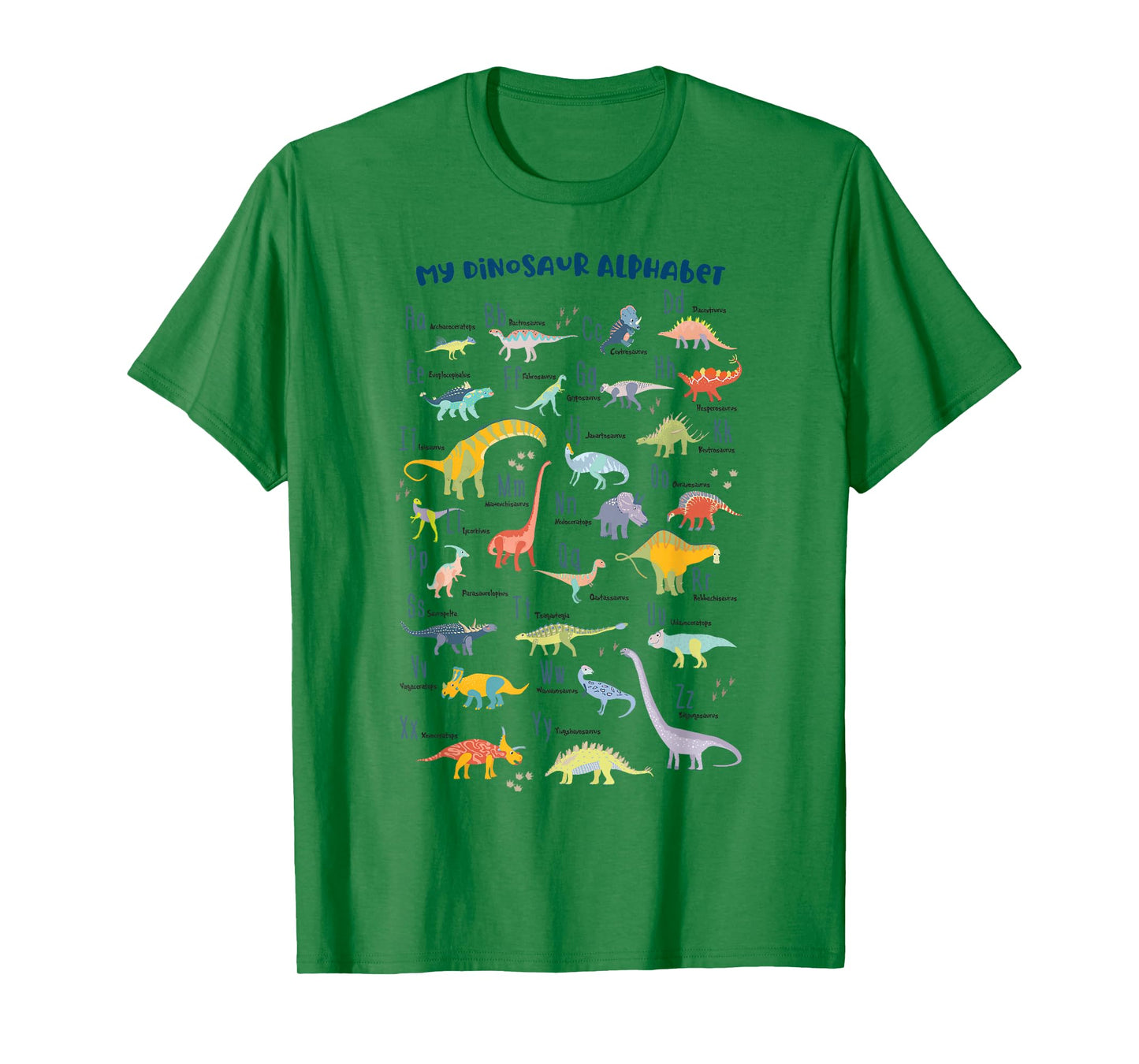ABC Dino Identification A-Z Types of Dinosaurs Alphabet T-Shirt
