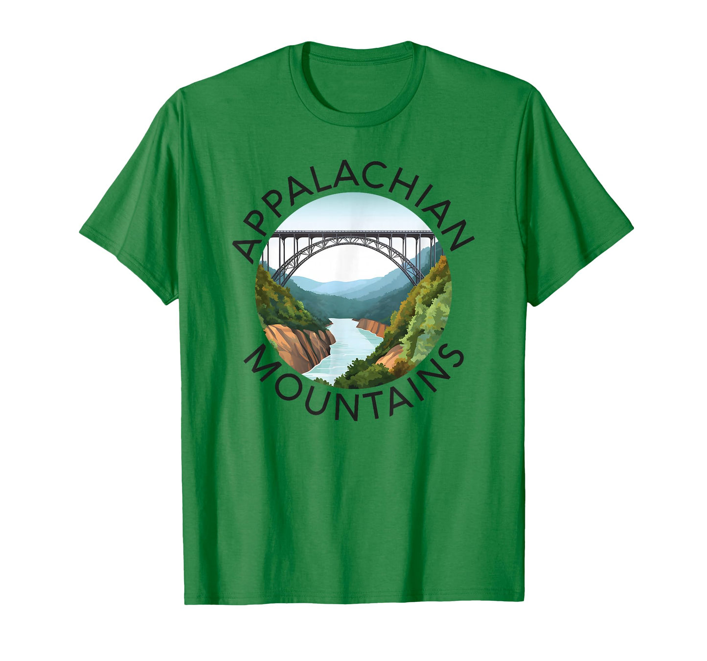 Appalachian Mountains New River Gorge Bridge West Virginia T-Shirt