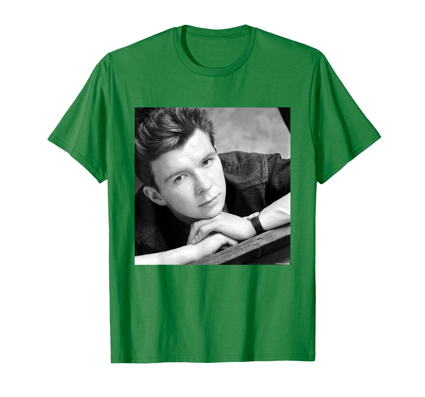 Rick Astley Never Gonna Give You Up Portrait By Simon Fowler T-Shirt