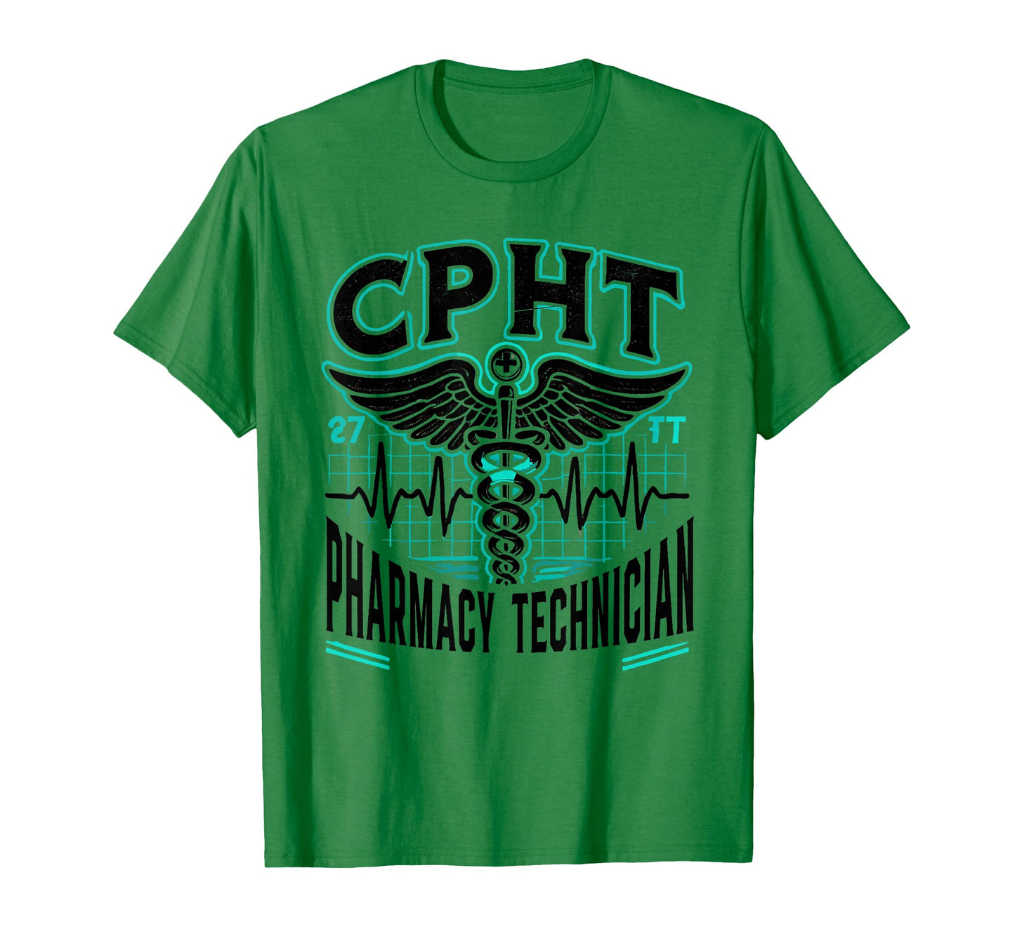 CPHT Pharmacy Technician Pharmacist Heartbeat T-Shirt
