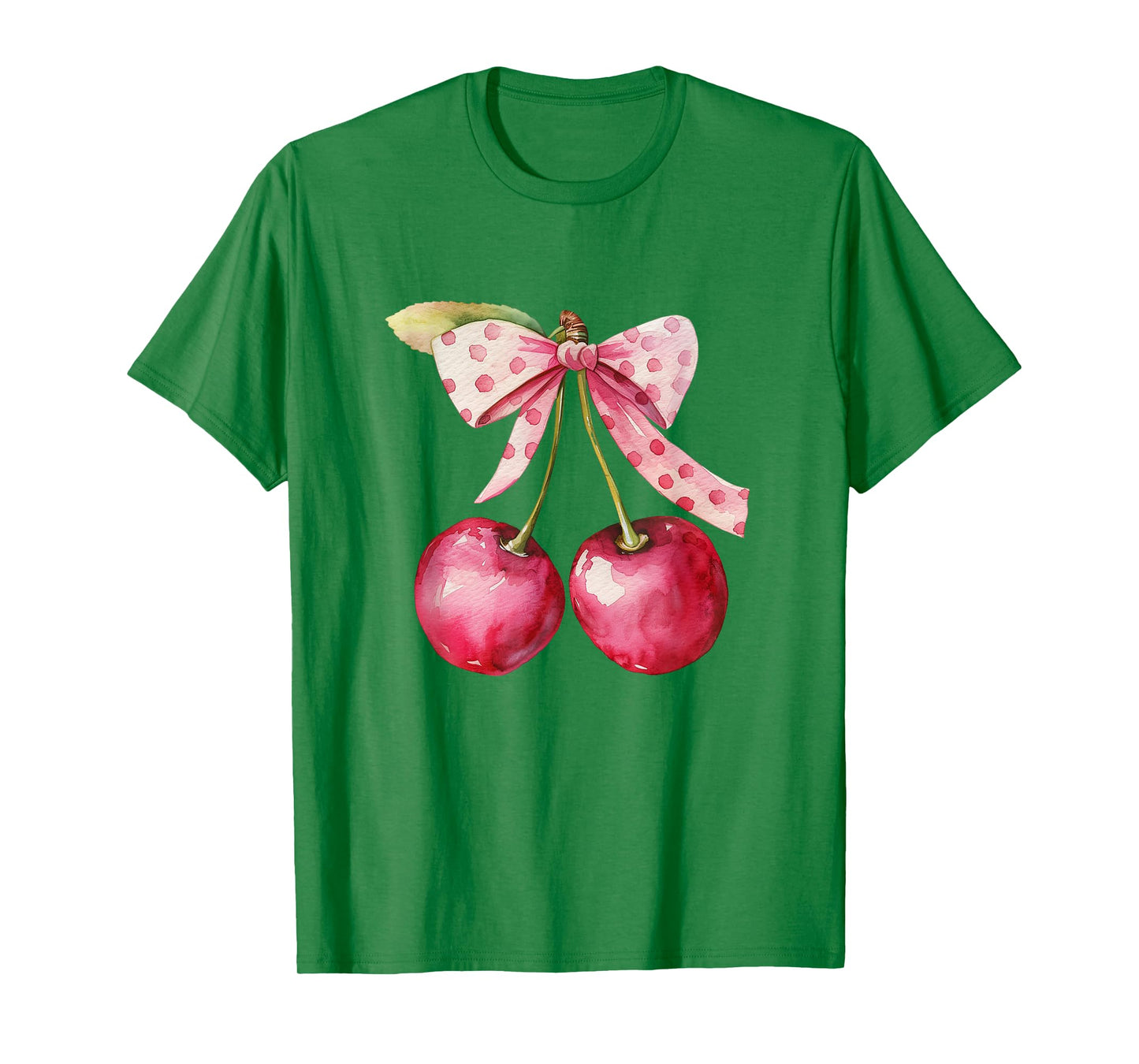 Coquette Bow with Cherry Kawaii Tee T-Shirt