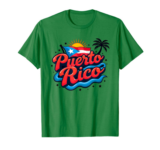 Puerto Rico Flag Vacation Boricua Puerto Rican For Men Women T-Shirt