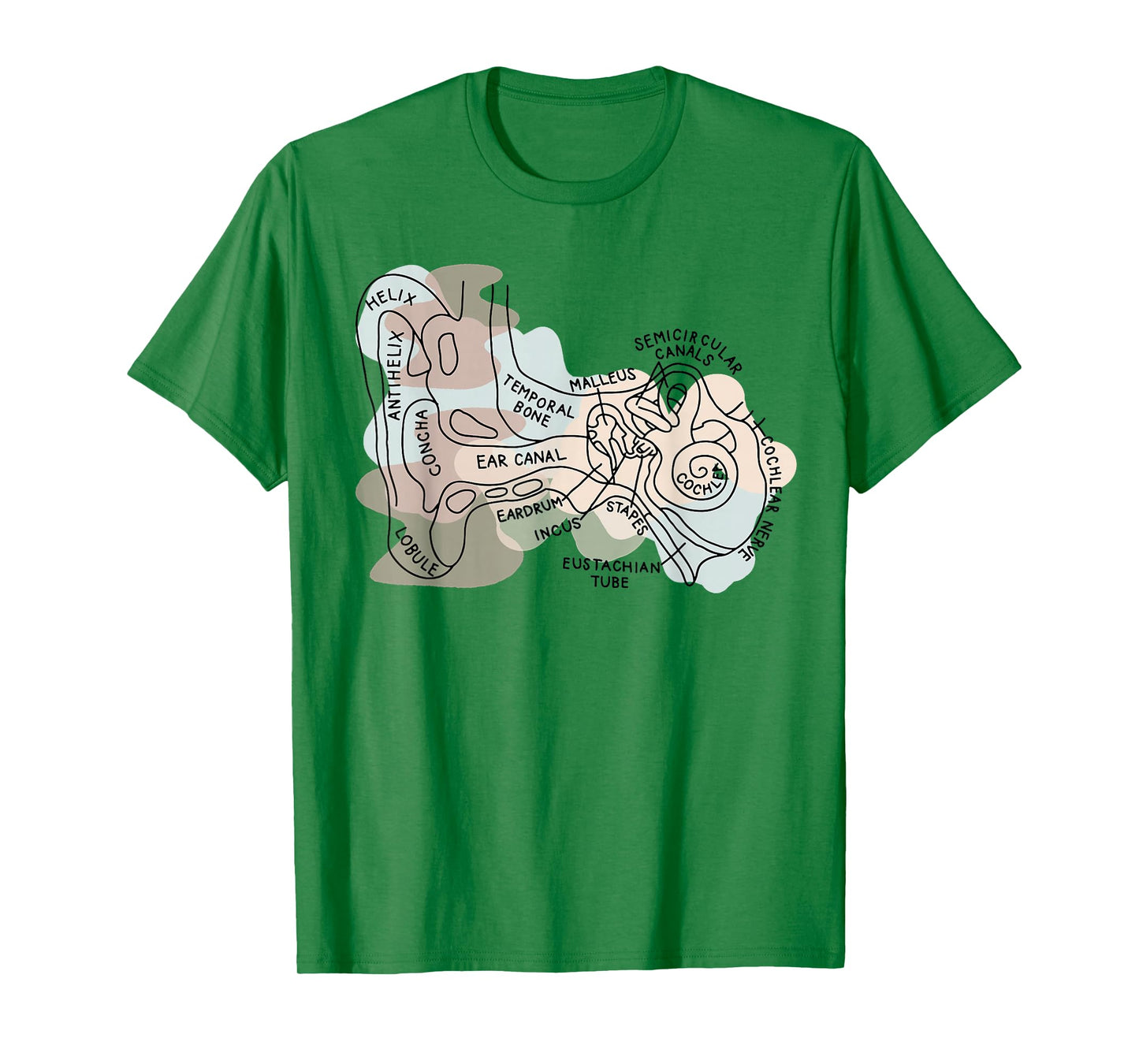 Audiology Audiologist Vestibular Therapist Inner Ear Anatomy T-Shirt