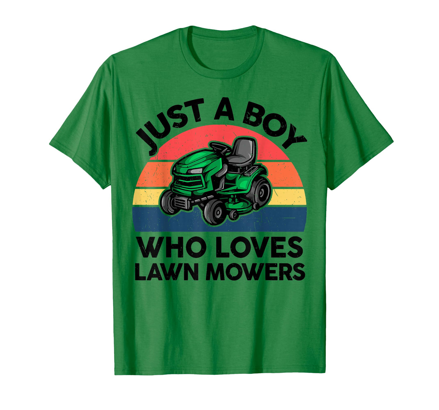 Kids Boy Who Love Lawn Mower T Shirt Toddler Funny Mowing T-Shirt