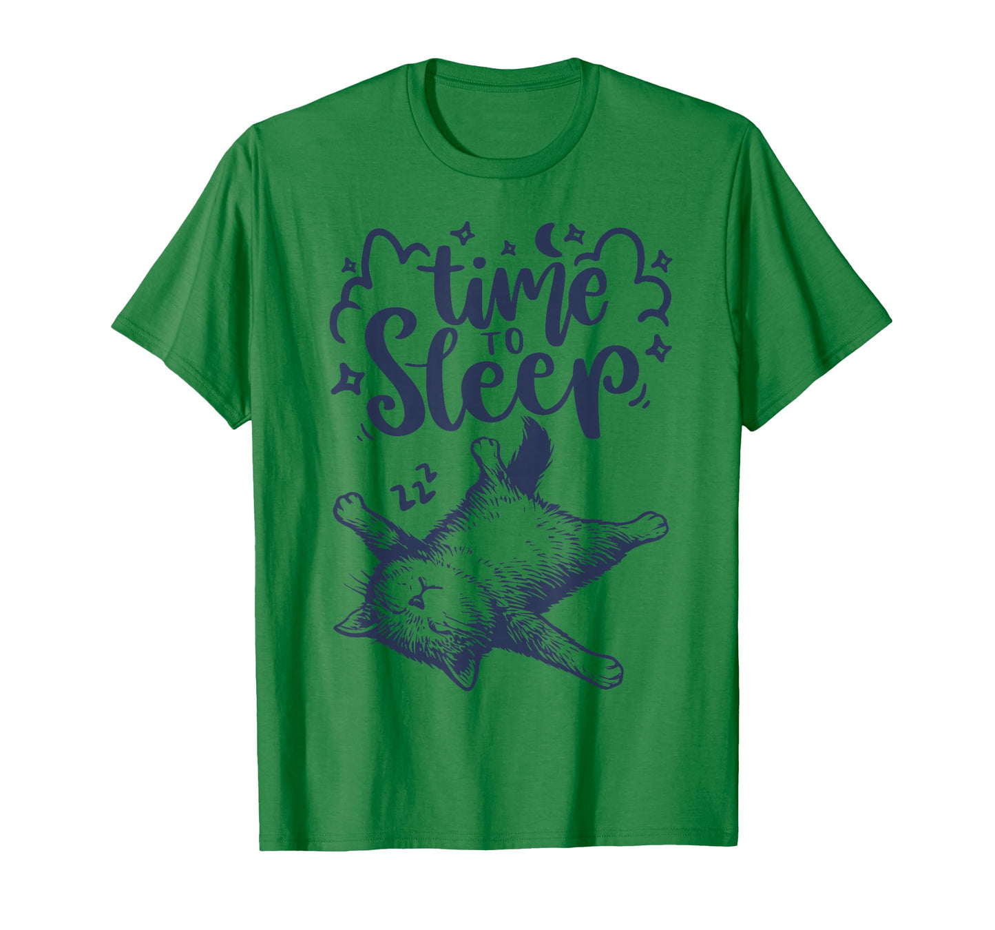 Time to Sleep Cute Sleeping Cat Nap Lover T-Shirt