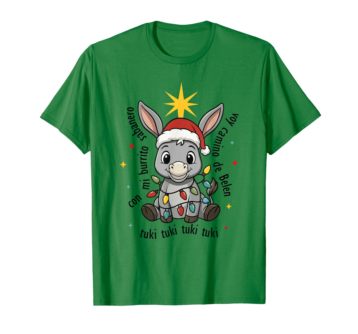 Con Mi Burrito Sabanero Mexican Tuki Tuki Donkey Latino Xmas T-Shirt