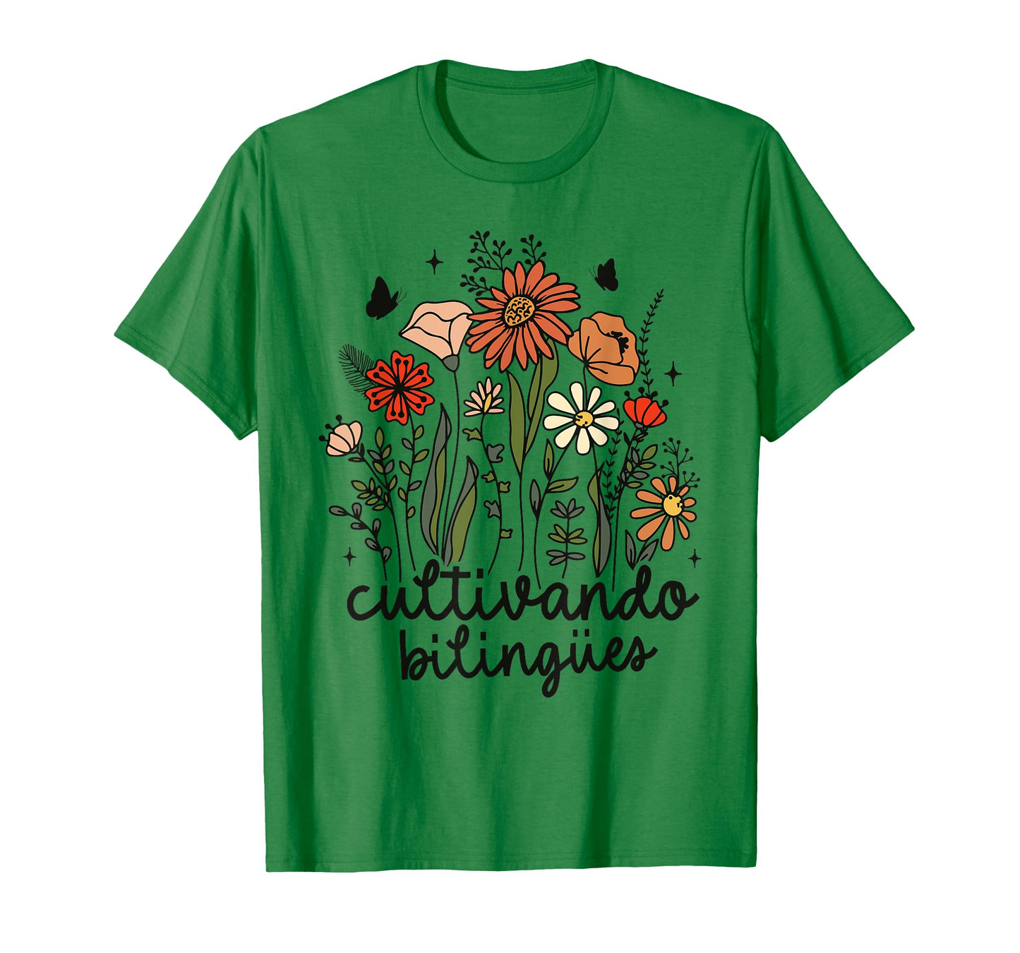Cultivando Bilingues Dual Language Crew Bilingual Teacher Men Women Girls Kids T-Shirt