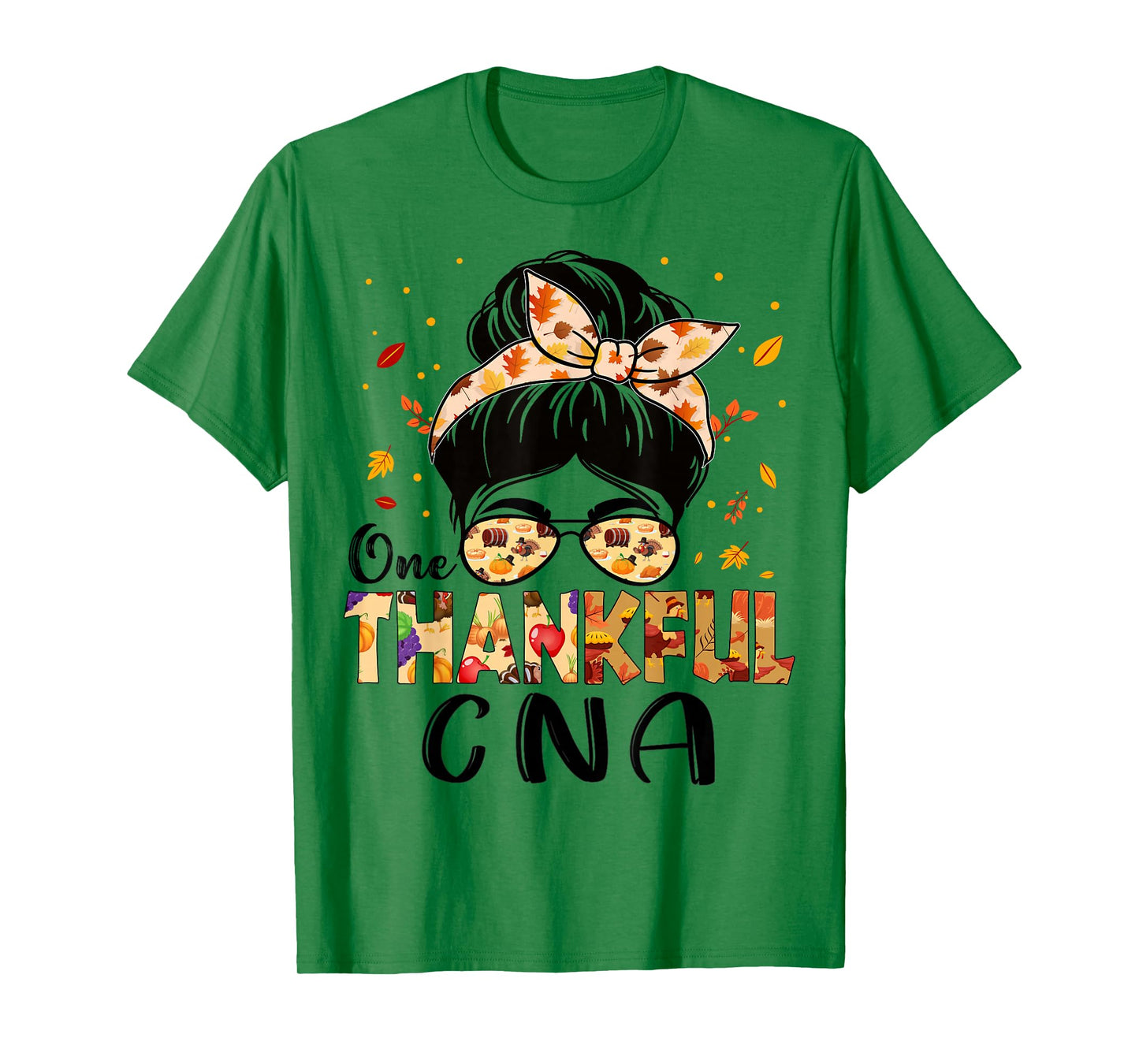 CNA Certified Nursing Assistant Thankful Thanksgiving Fall T-Shirt