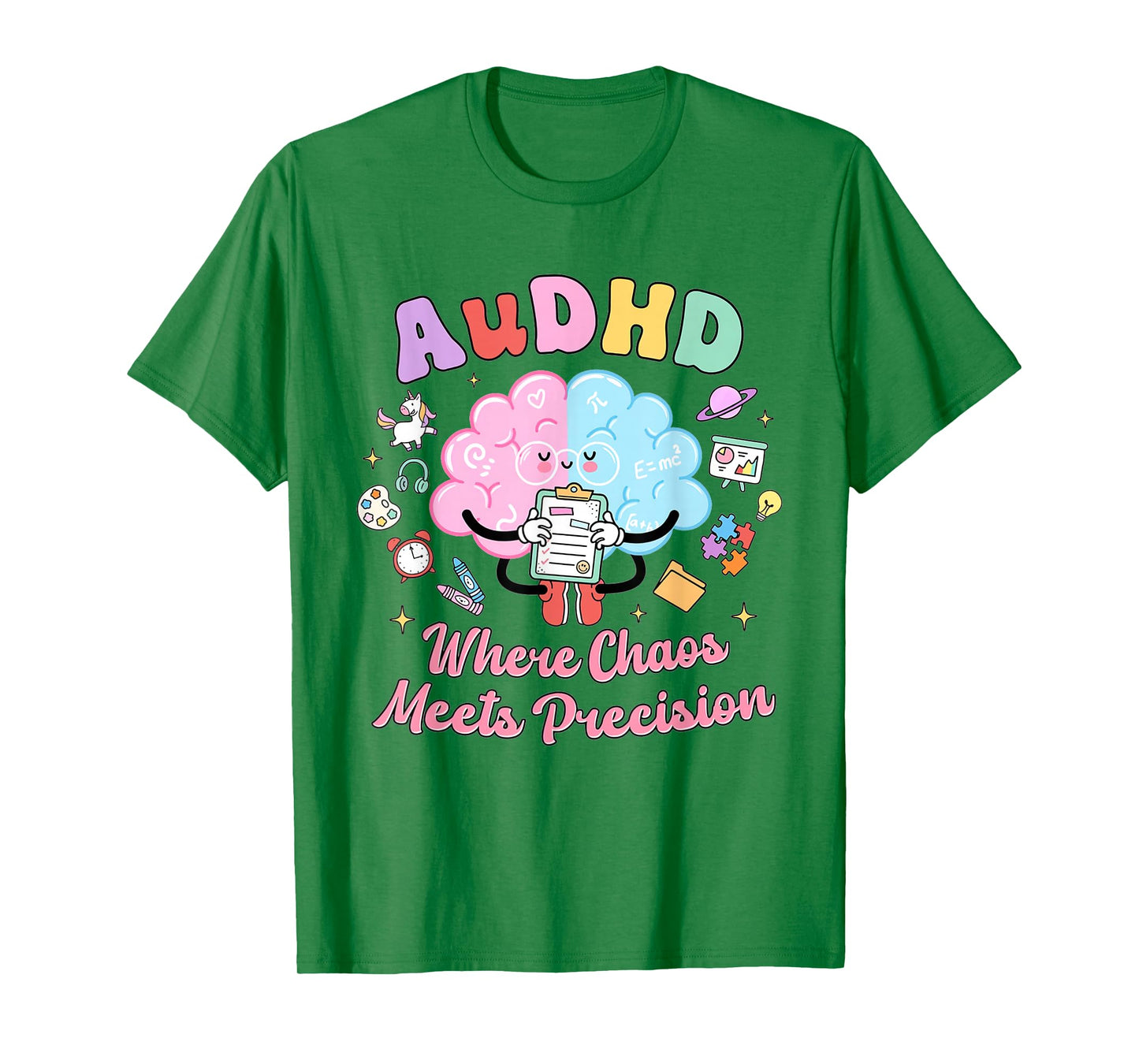 Neurodiversity Cute ADHD Autism AuDHD Neurospicy Teacher T-Shirt