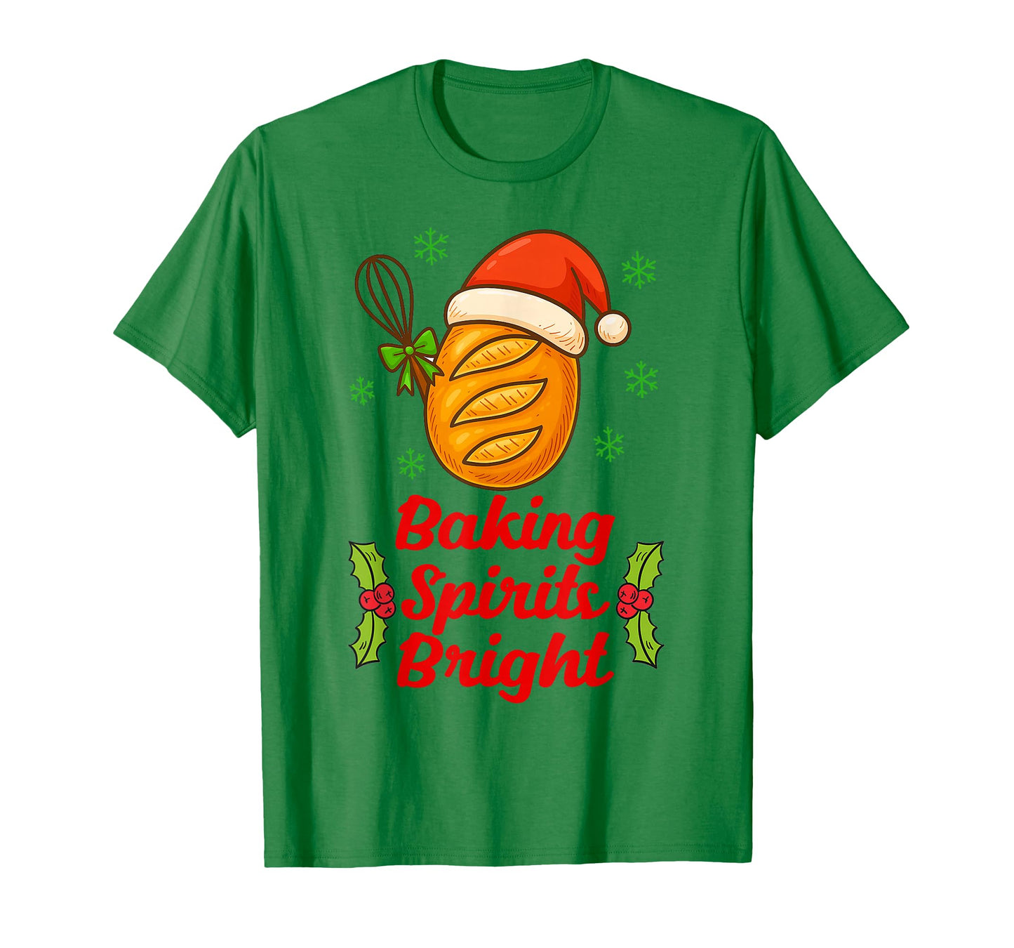 Baking Spirits A Bright Christmas Xmas Baker Sourdough Mama T-Shirt
