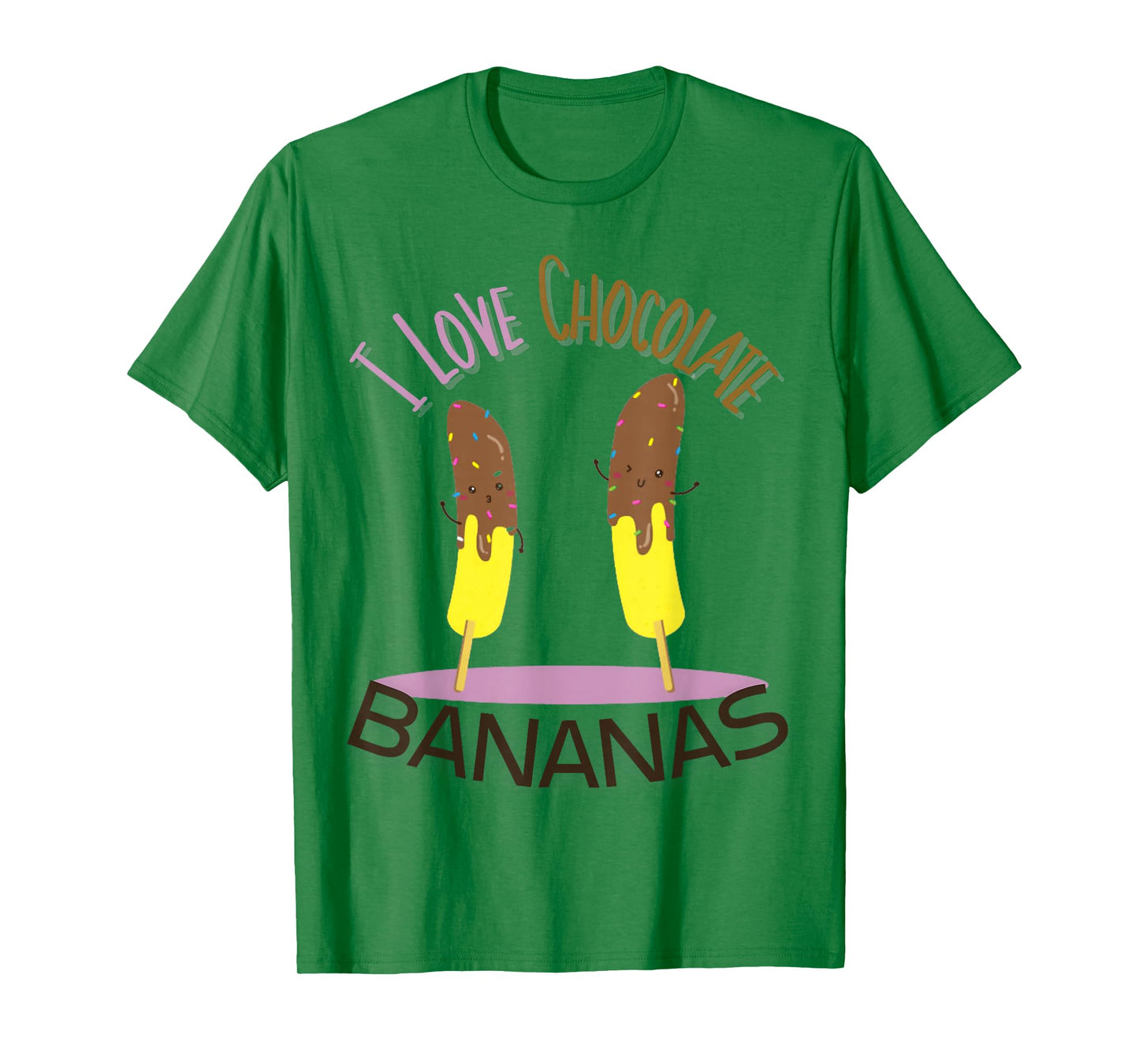 I Love Chocolate Bananas T-Shirt