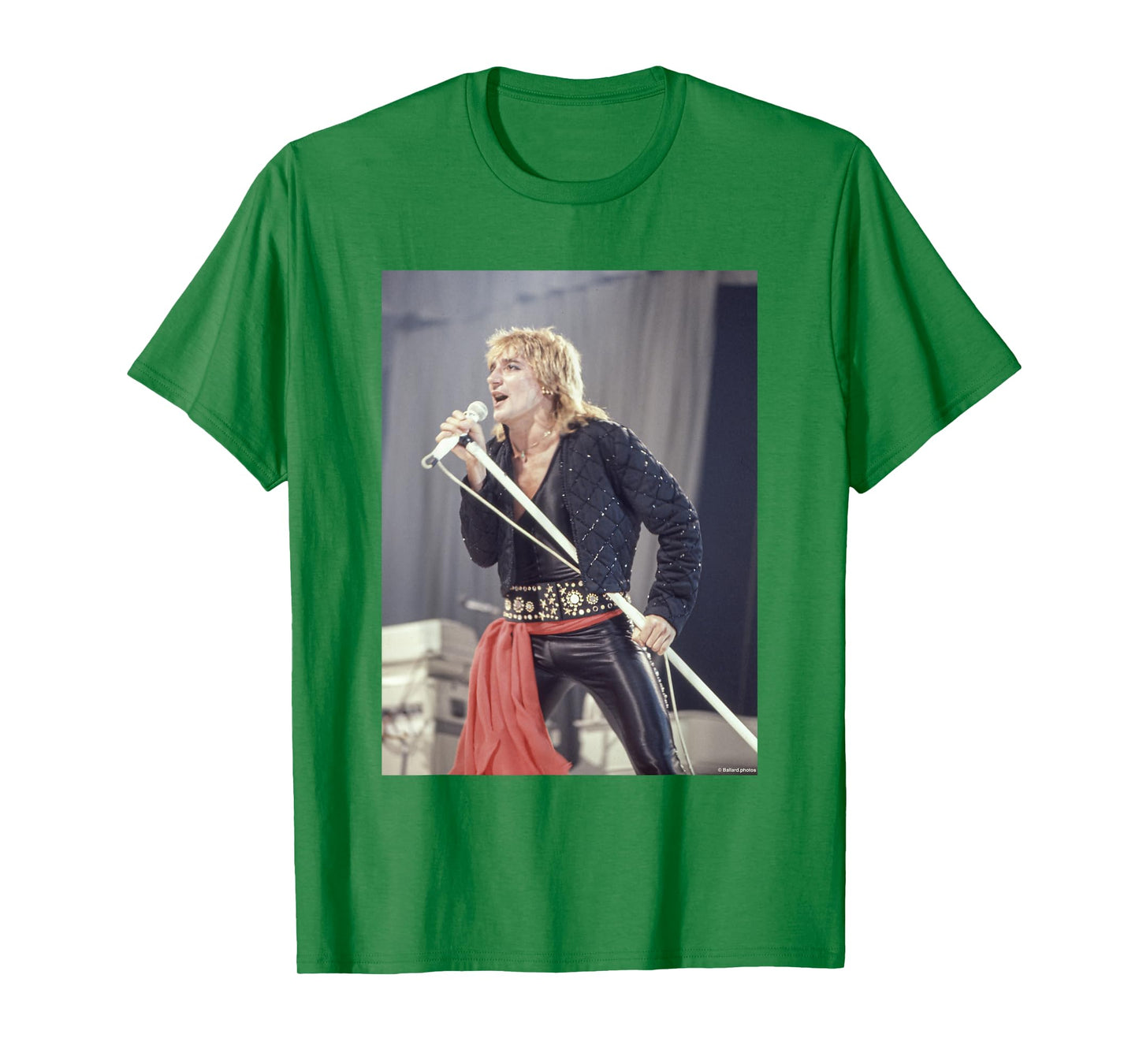 Rod Stewart Singer Of Faces Live By Allan Ballard T-Shirt