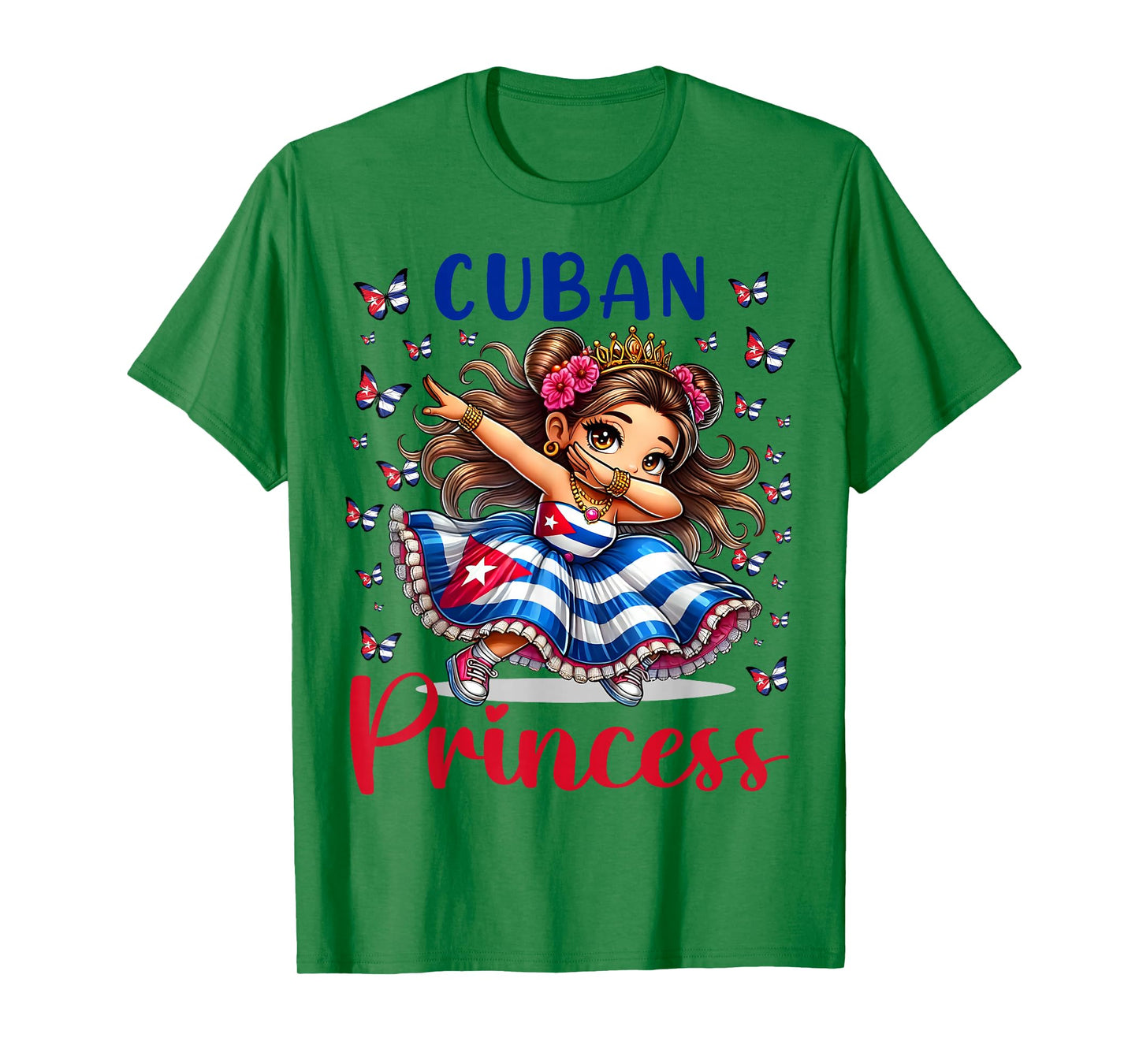 Cuban Princess Dabbing for Girls & Kids T-Shirt