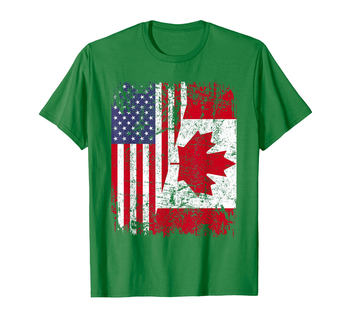 Canadian Roots | Half American Flag | Canada T-Shirt