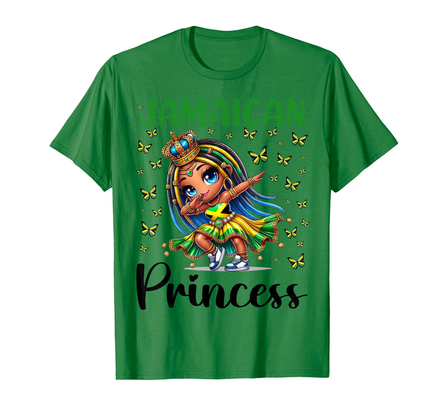 Jamaican Princess Dabbing for Girls & Kids T-Shirt