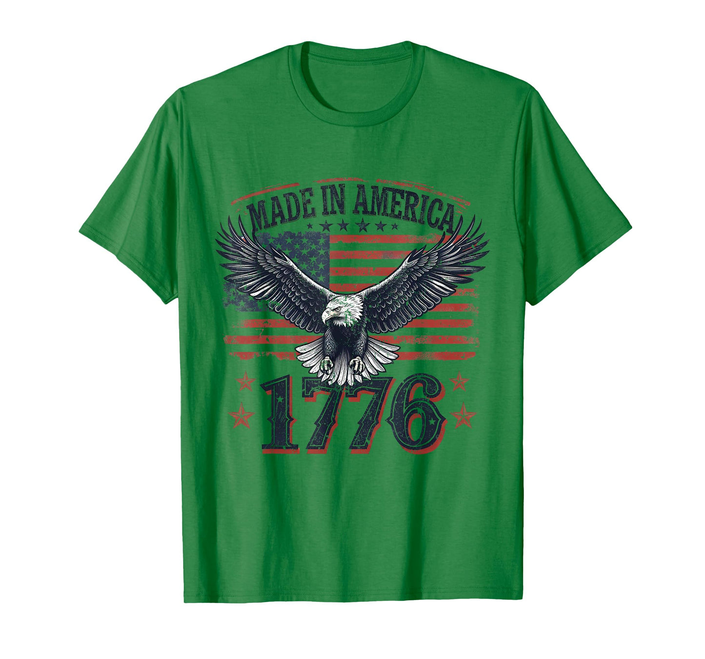 Made in America 1776 Eagle USA Patriotic 4th of July T-Shirt