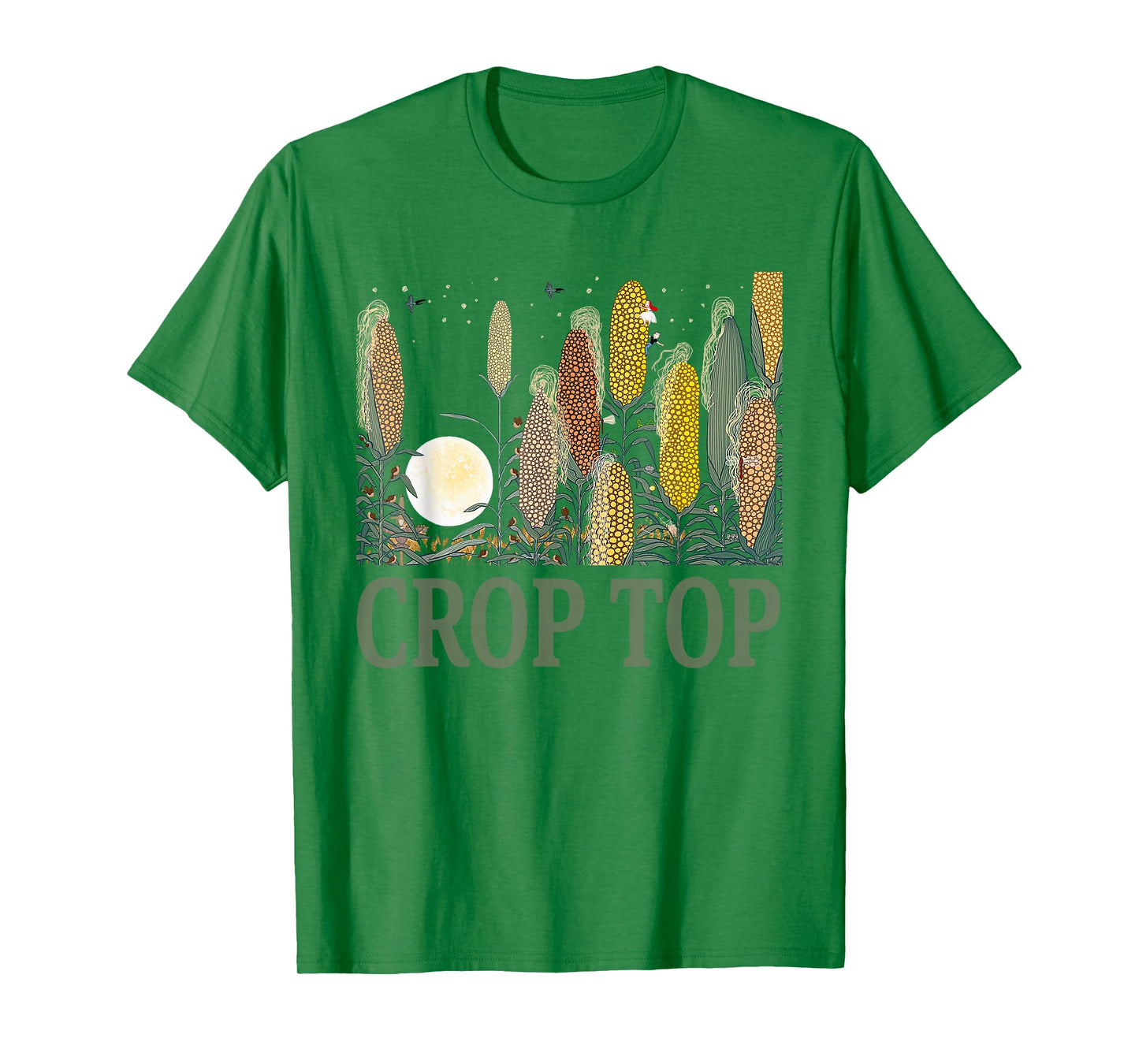 Crop Top Corn Farm Life Midwest Sarcasm T-Shirt