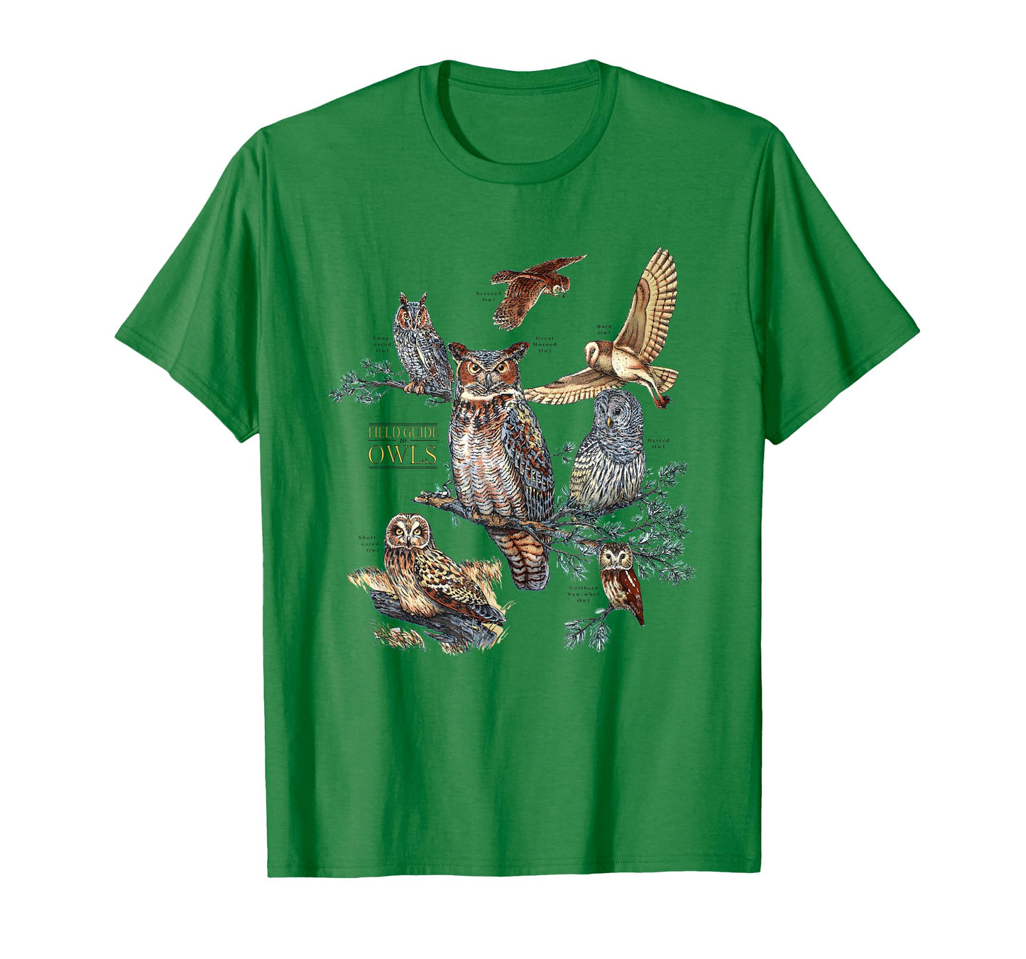 Field Guide to Owls Funny for Men Women T-Shirt