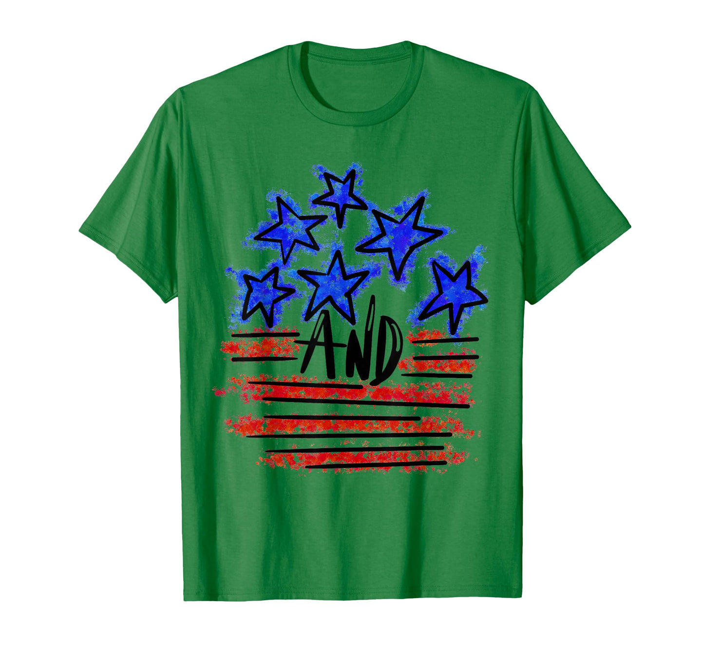 Stars and Stripes American Flag Patriotic 4th of July T-Shirt