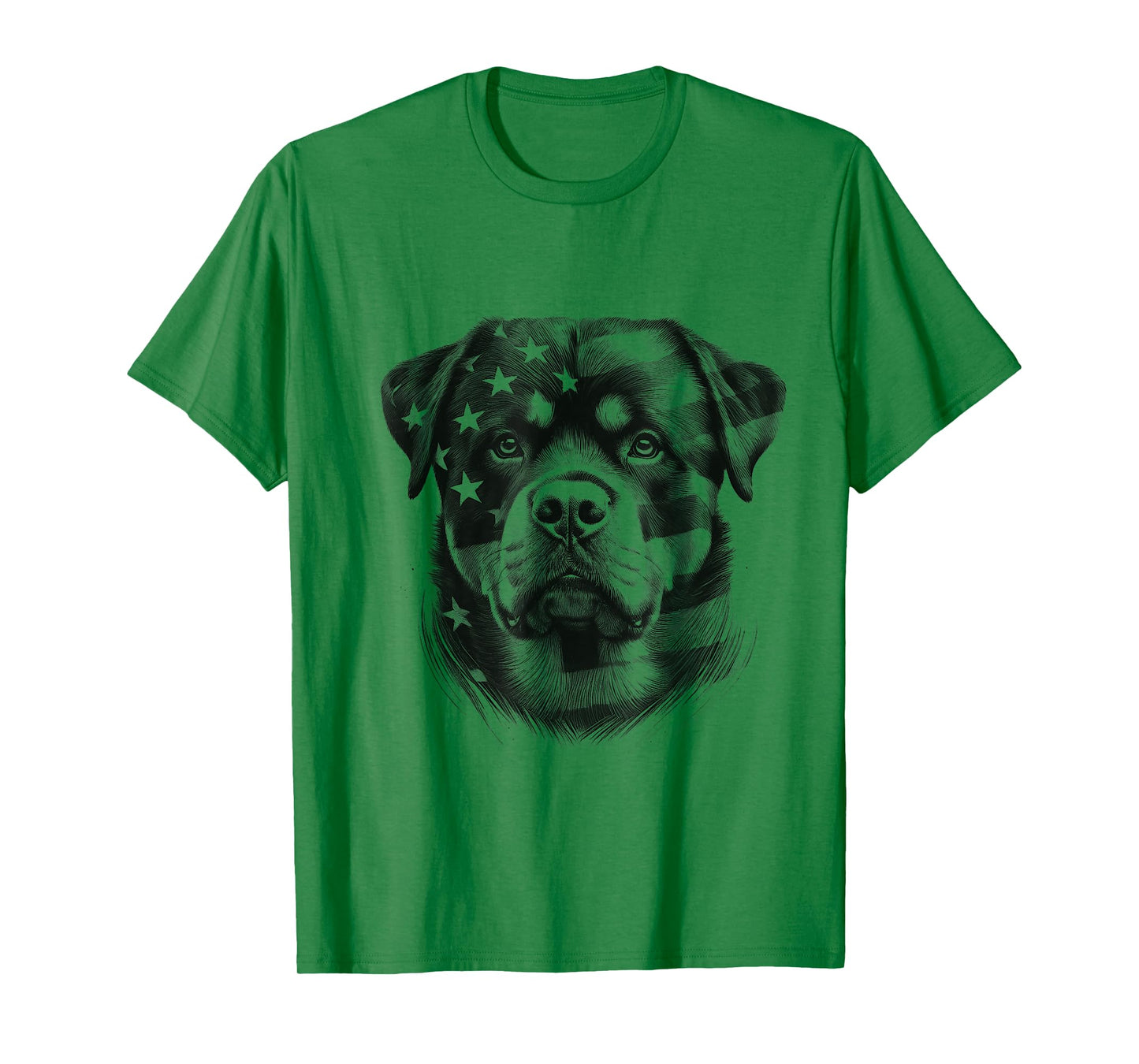 Rottweiler Rottie Dog American Flag 4th Of July Design Idea T-Shirt