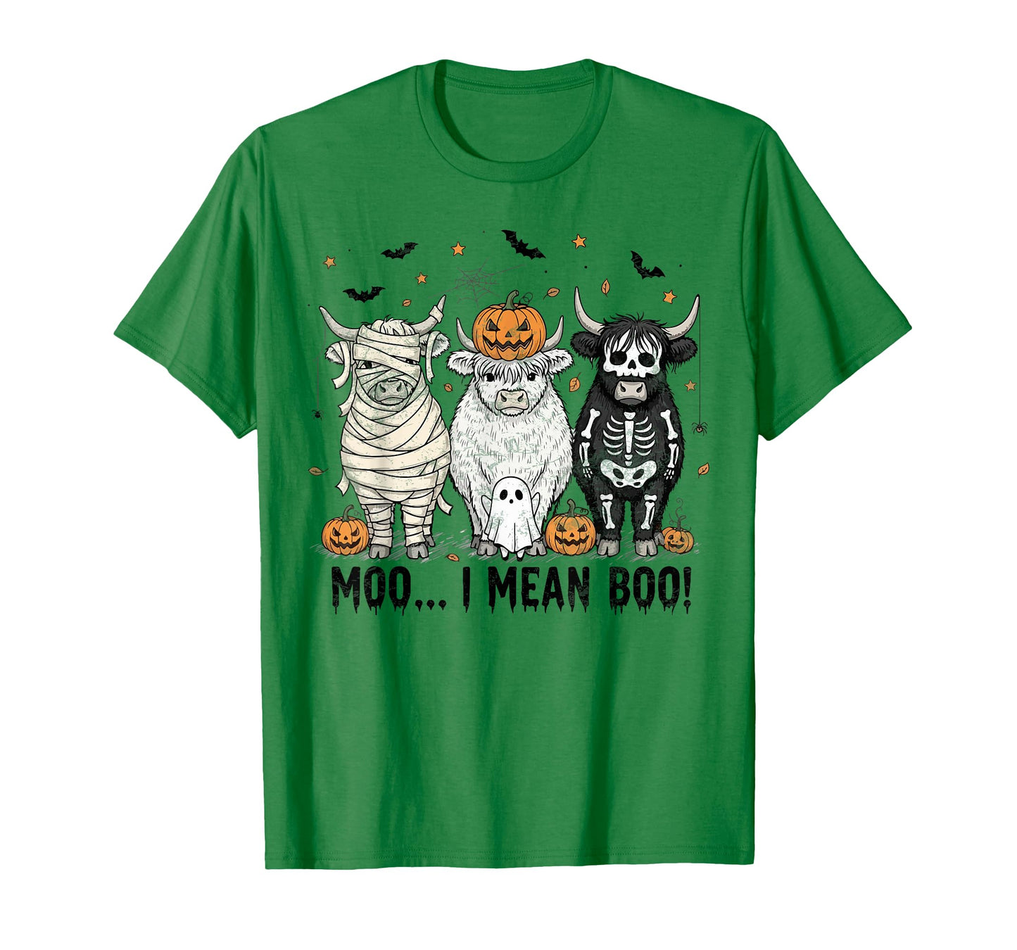 Ghost Cow Moo I Mean Boo Funny Halloween Costume Cow Lovers T-Shirt
