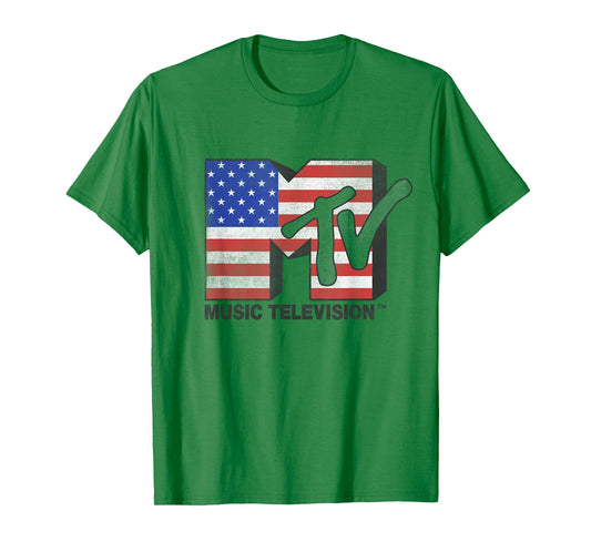 MTV American Flag Bold Logo T-Shirt