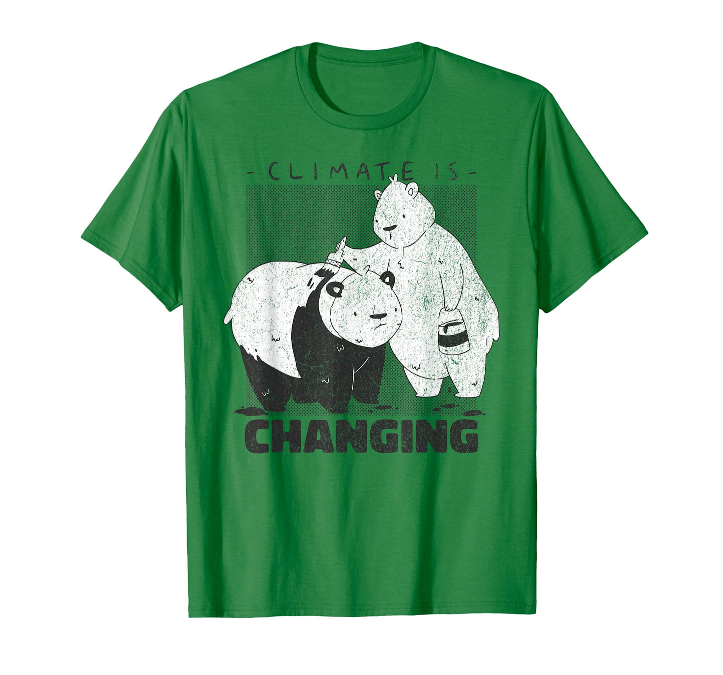 Climate is changing Bear panda Earth Lover Climate Change T-Shirt