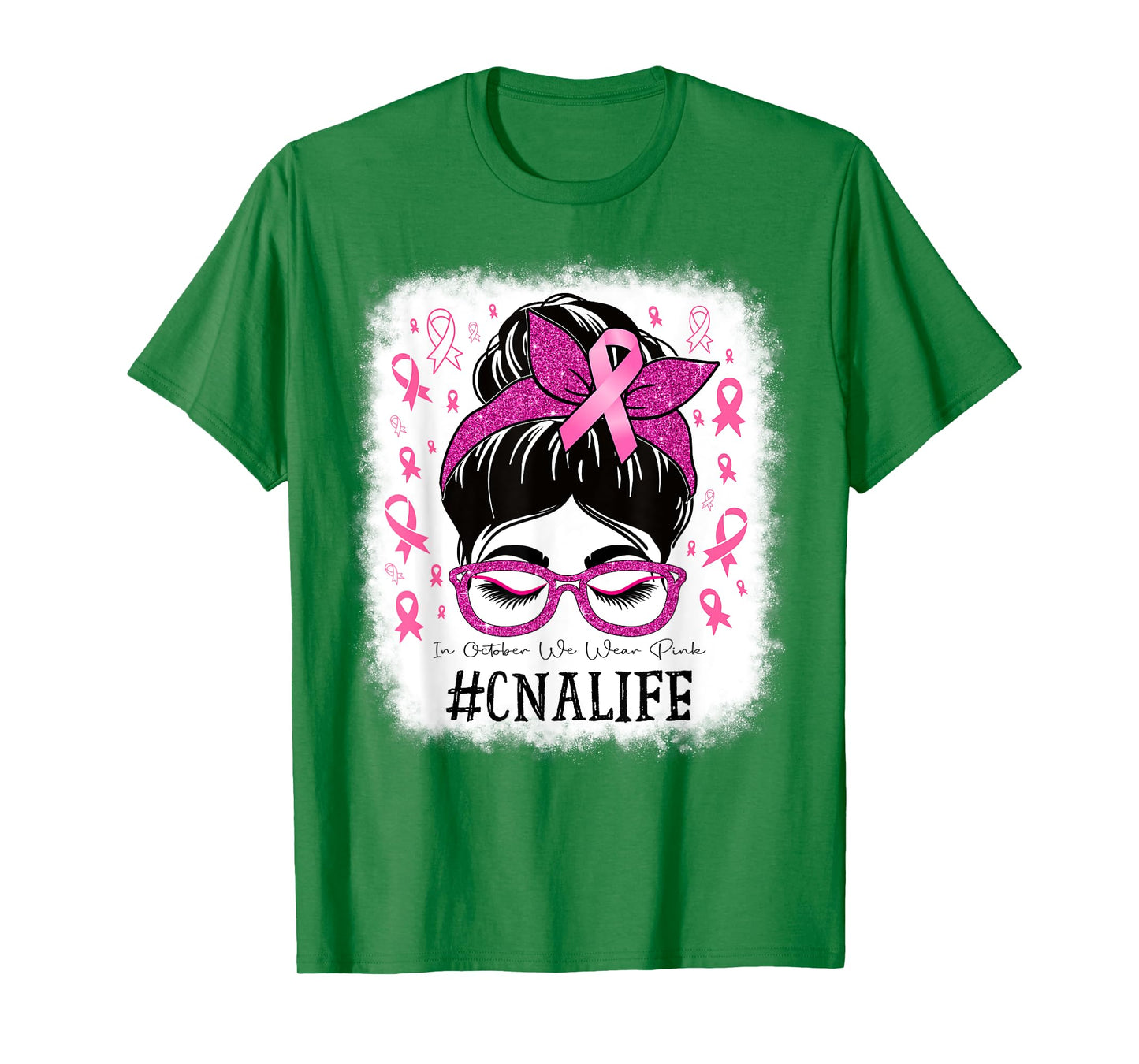 CNA Certified Nursing Assistant Breast Cancer Awareness T-Shirt