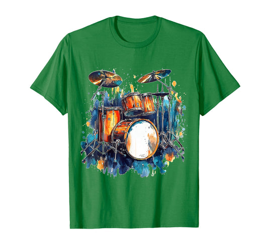 Drums Music Instrument Motif Art Drums T-Shirt