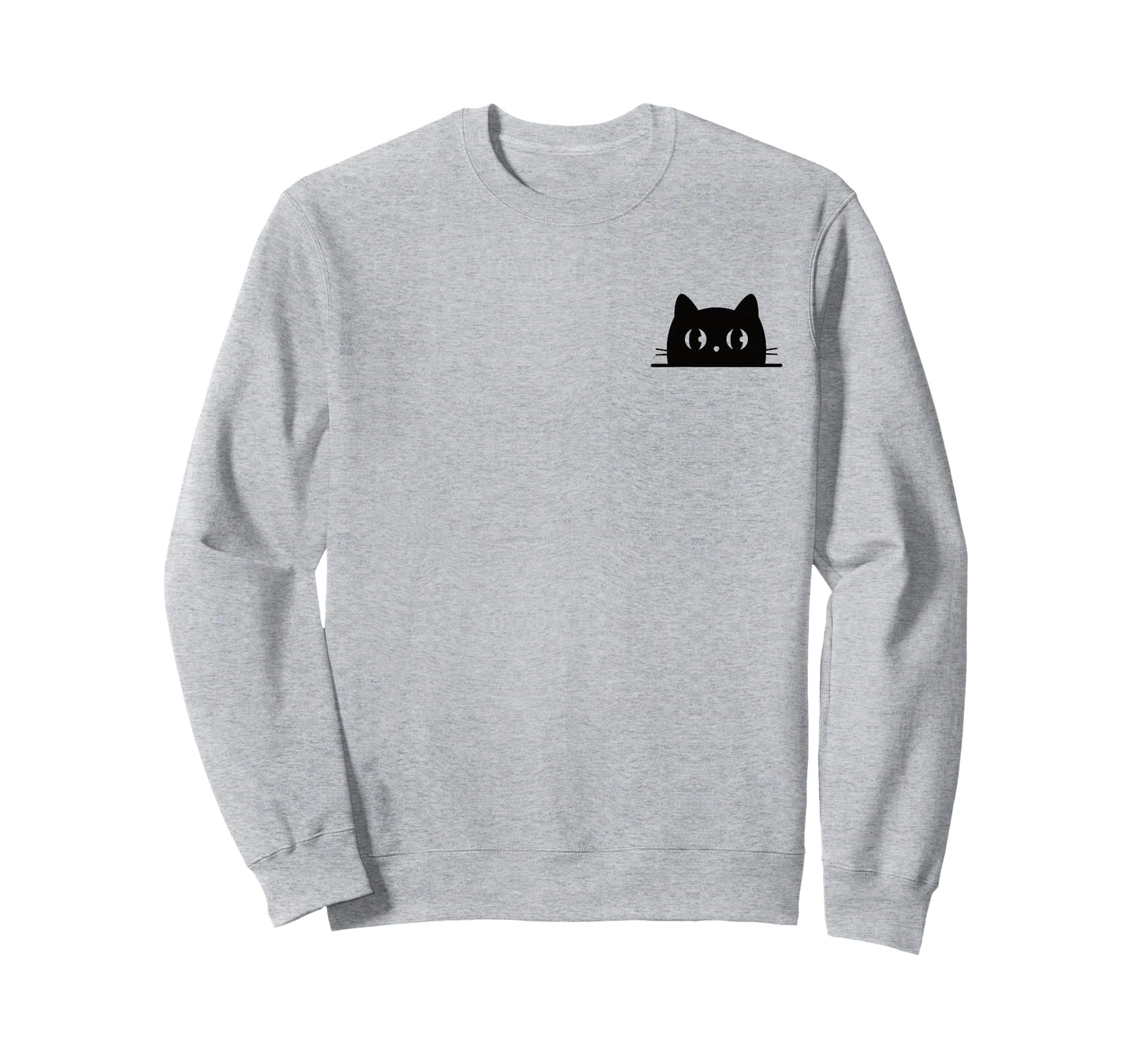 Black Cat in Pocket Shirt Cute Cat Lovers Men Women Teens T-Shirt