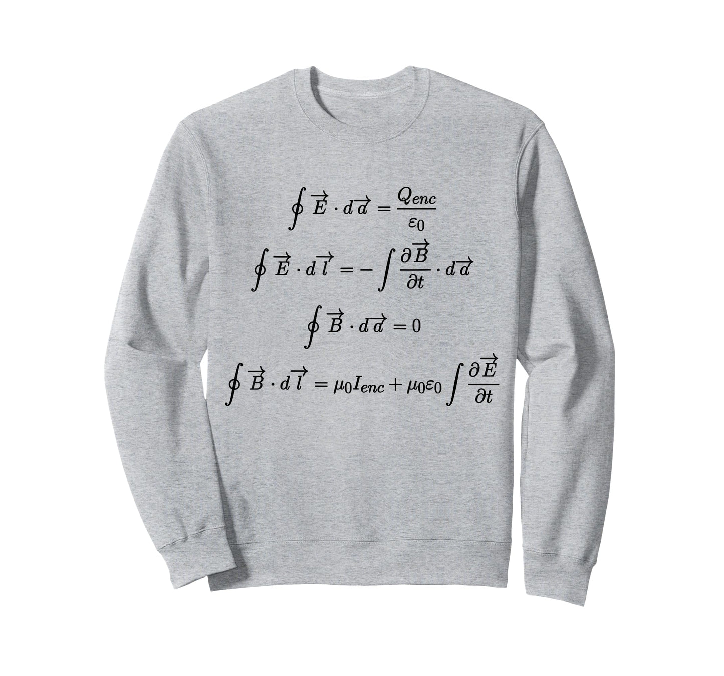 Maxwell's Equations Integral Form Science and Math T Shirts T-Shirt