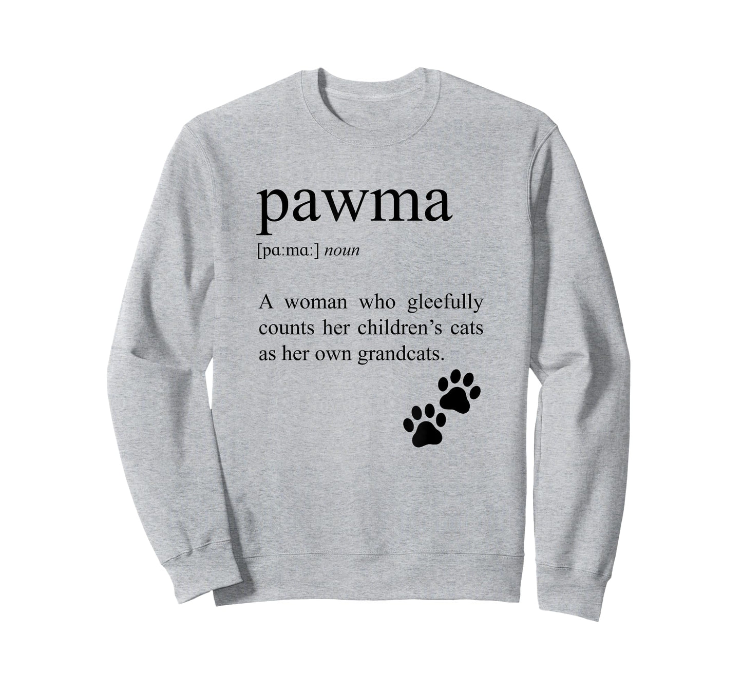 Pawma Definition, Cat Grandma T-Shirt for Men Women