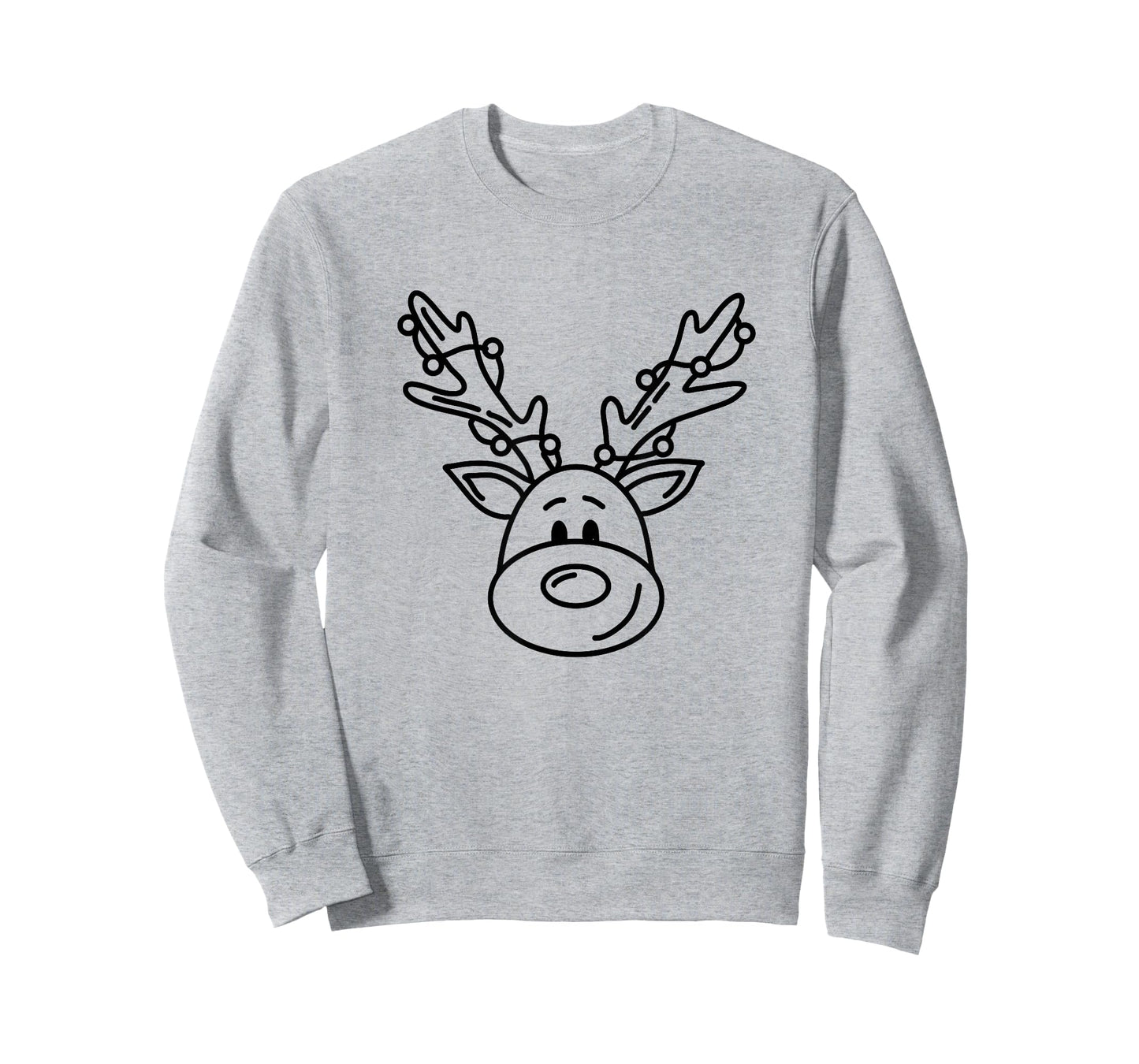 Christmas Funny Reindeer Color Your Own Craft for Kids T-Shirt