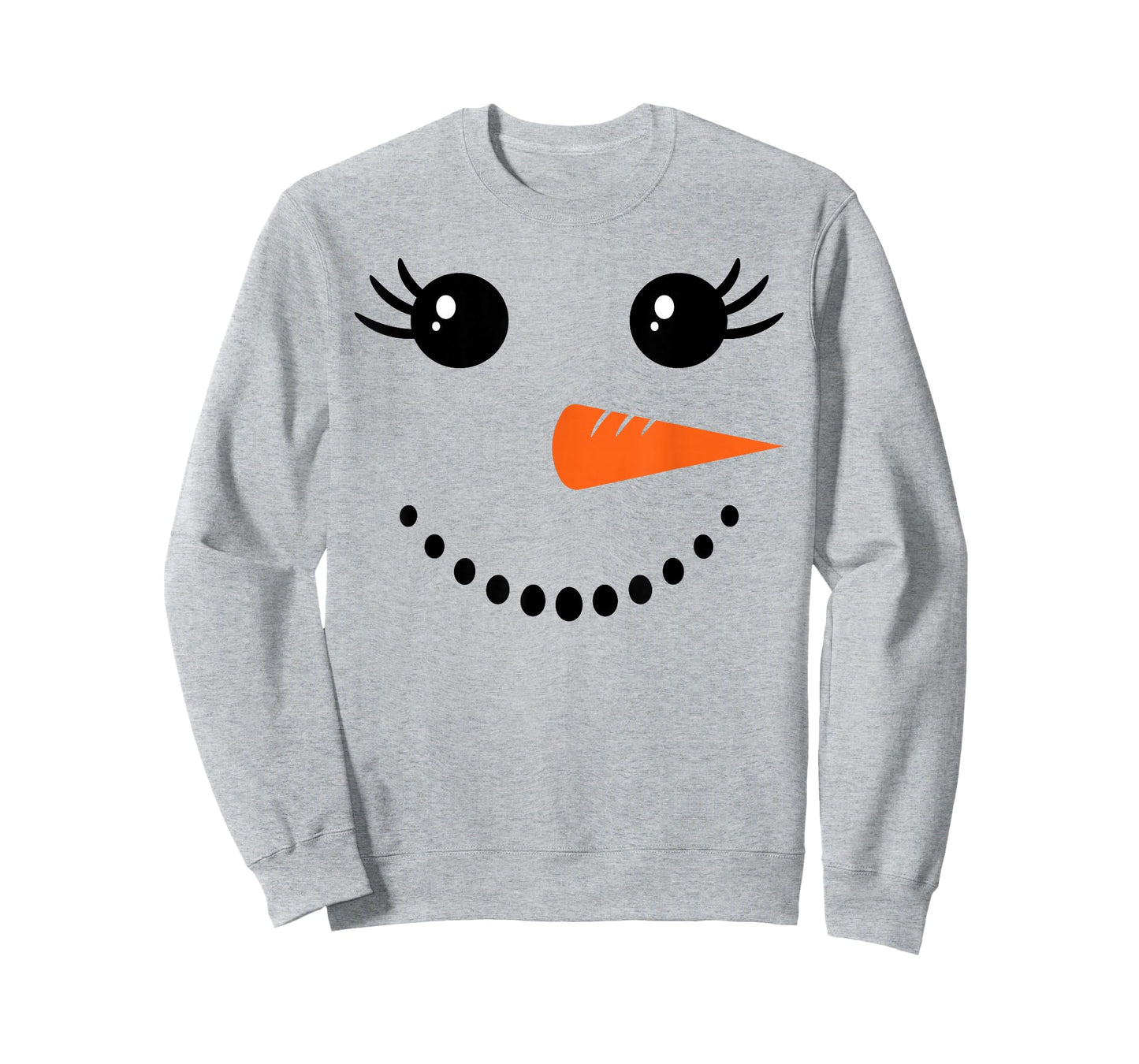 Snowman Girl Face for Girls Christmas Winter T-Shirt