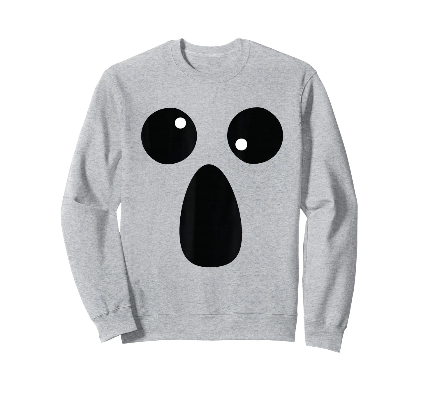 Funny Spooky Halloween Ghost Face Shirt Lazy Costume T-Shirt