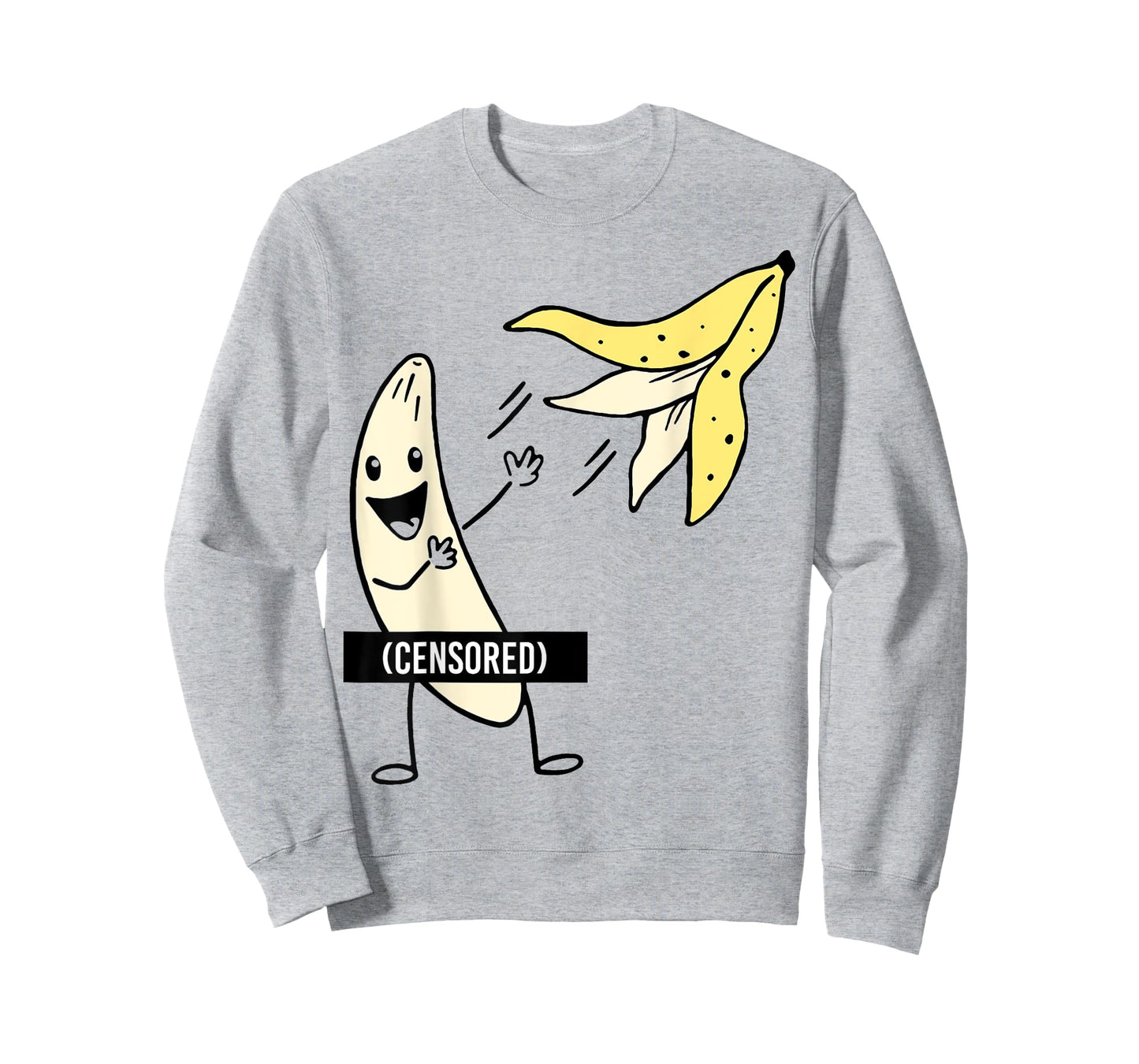 Censored Banana Throwing Off His Peel T-Shirt