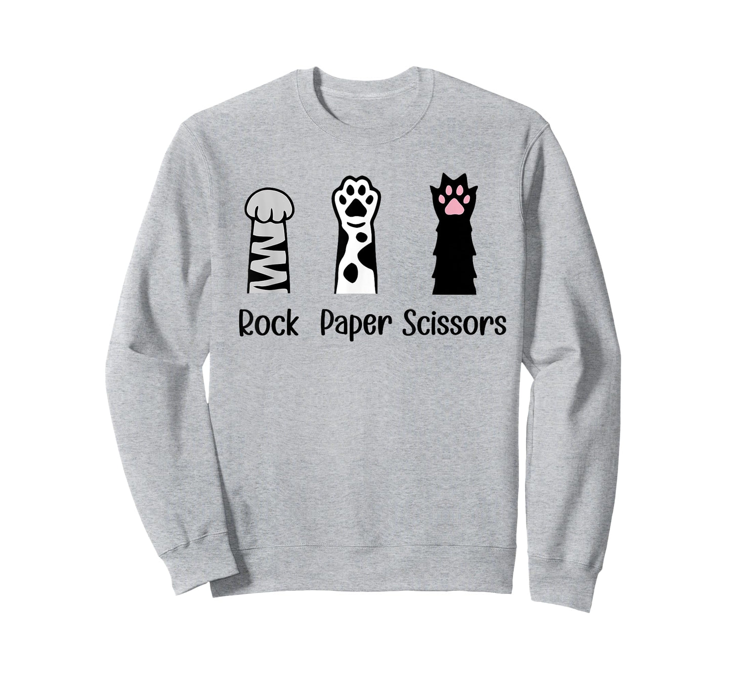 Introvert Cat Animal Rescue Pet Lover Gifts ROCK PAPER SCISSORS Hand Game Cute Paw Funny Cat Lover T-Shirt