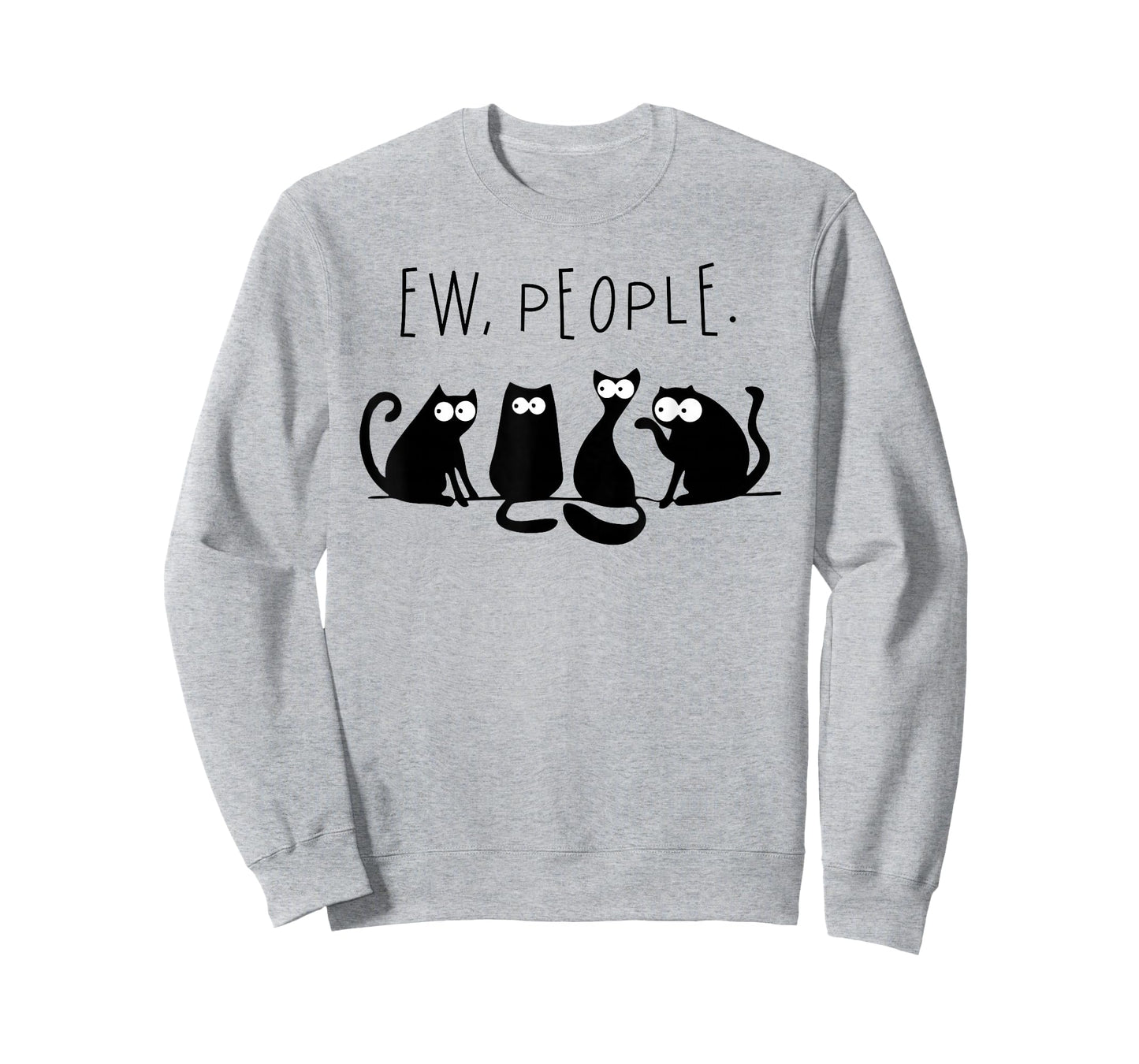 Ew People Shirt Black Cat Ew People Funny Meowy Cats Funny T-Shirt