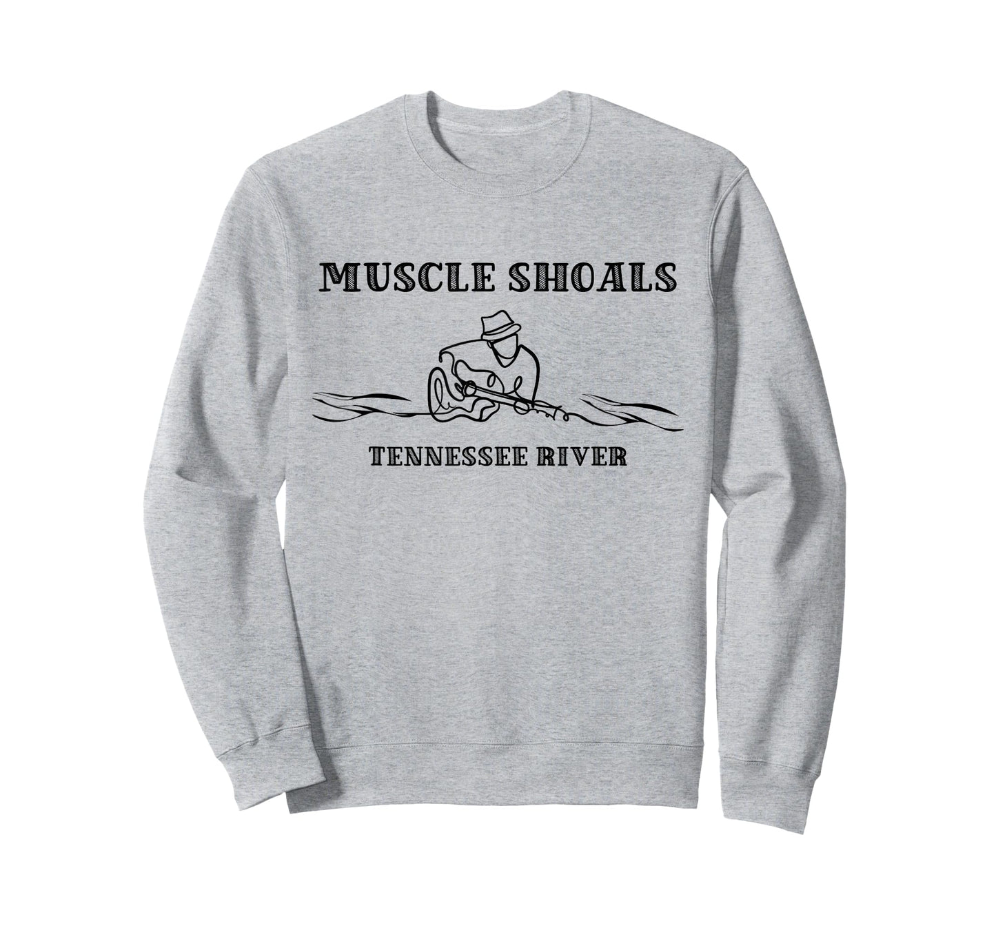 Muscle Shoals Alabama AL Guitar Player On River Music City T-Shirt