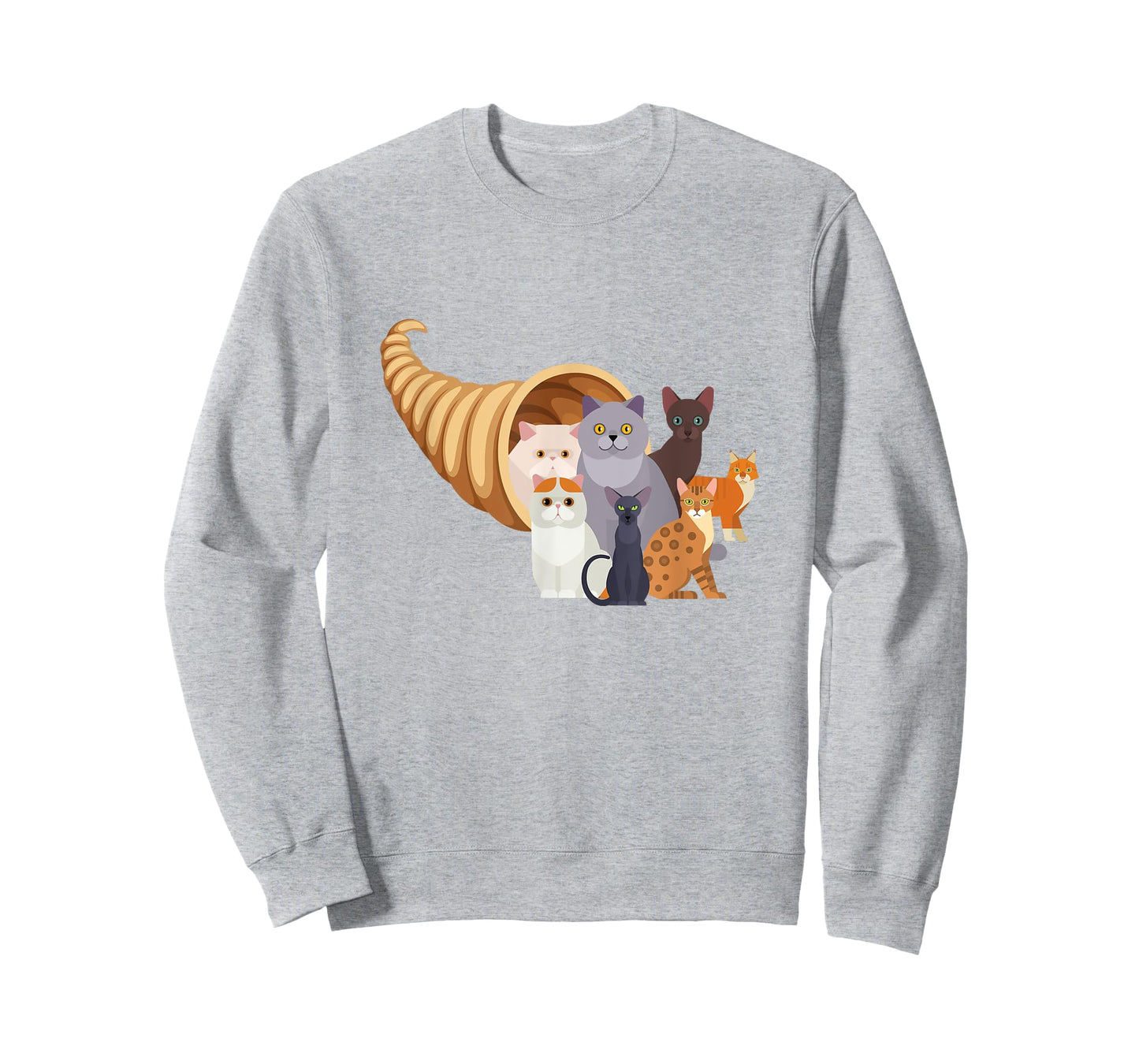 Catucopia Cats Cornucopia T-Shirt Trendy Funny Thanksgiving T-Shirt