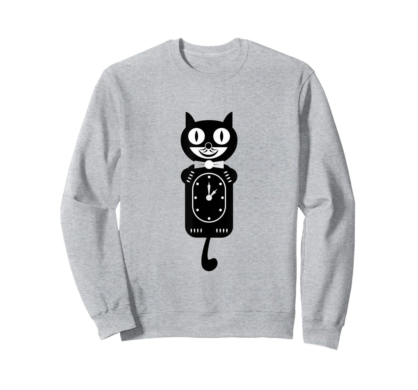 Black Cat Kawaii Work Clock T-Shirt