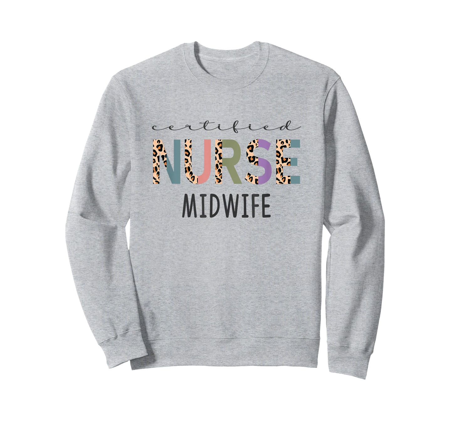 Certified Nurse Midwife Gift Funny CNM Women Leopard T-Shirt