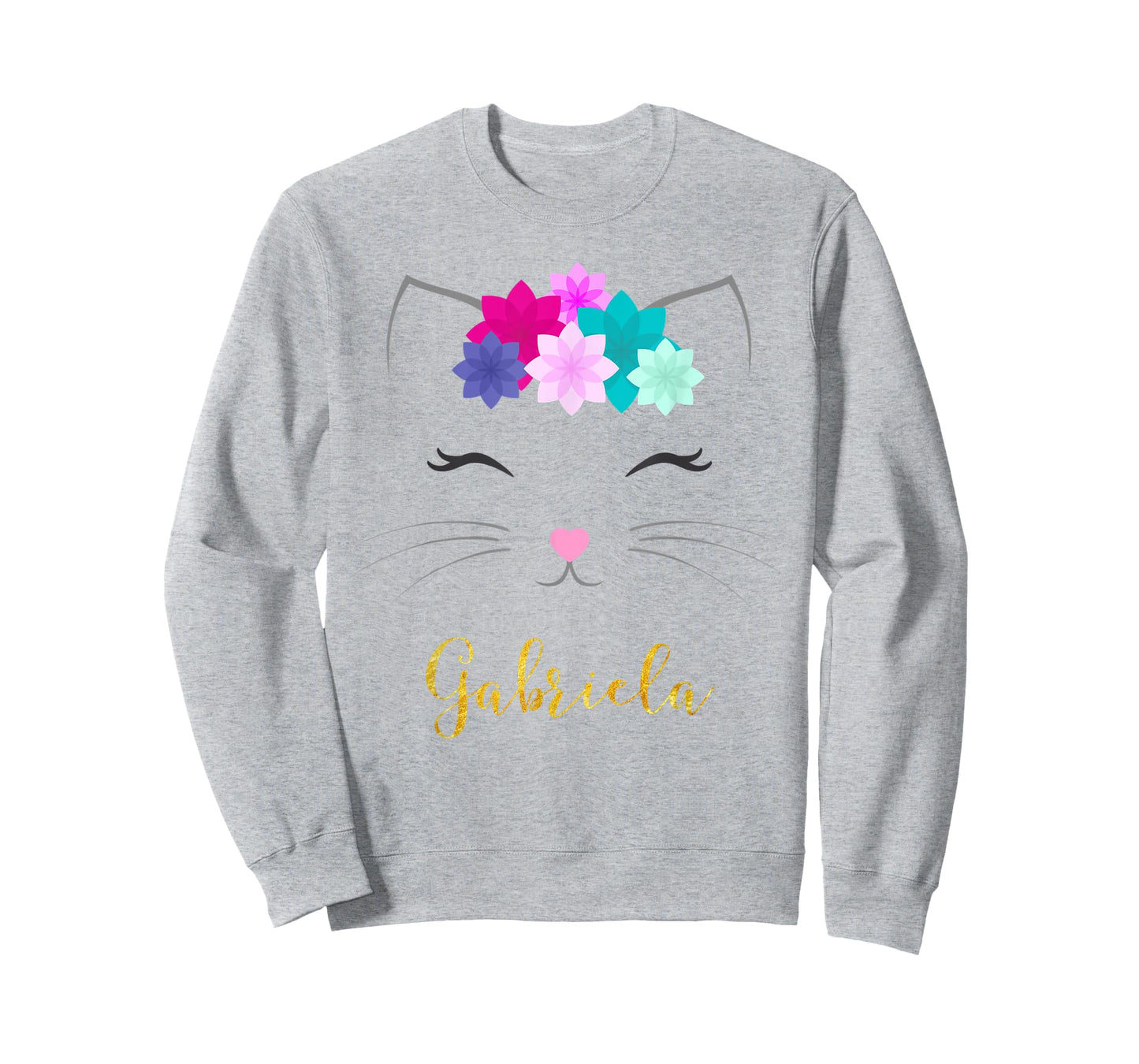 Gabriela Name Gift Personalized Kitty Cat T-Shirt