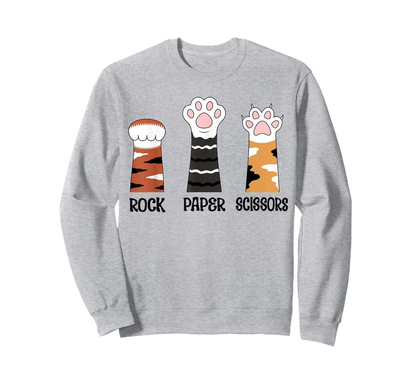 Funny Cat Paws Rock Paper Scissors Loves Playing Boys Kids T-Shirt