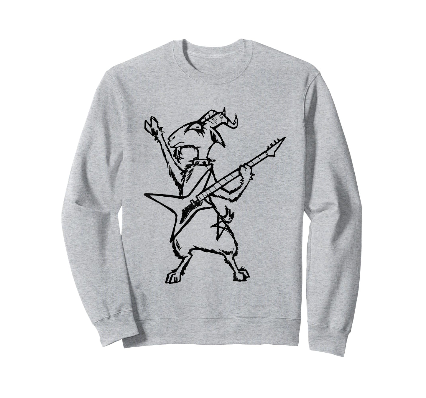 Heavy Metal Band Goat Guitarist Guitar Playing Gothic Gift T-Shirt