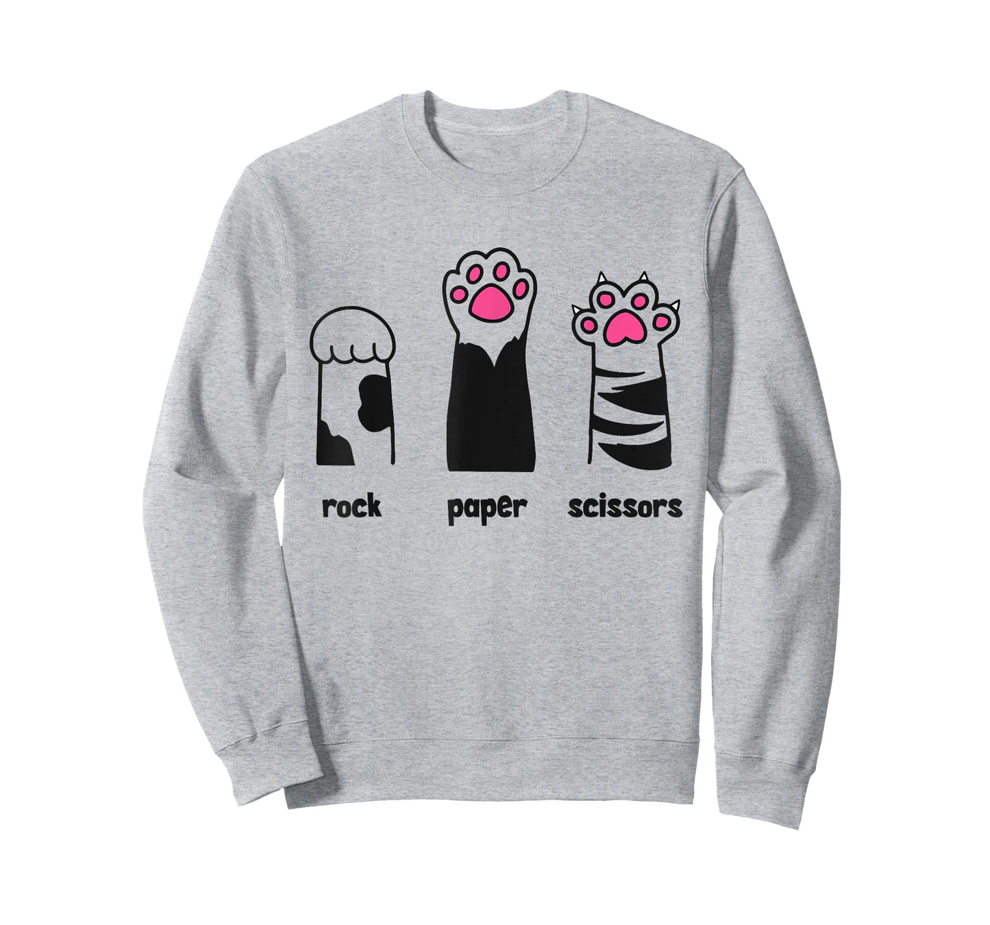 Funny Cat Rock Paper Scissors Throat Punch I Win Sarcastic T-Shirt for Men Women