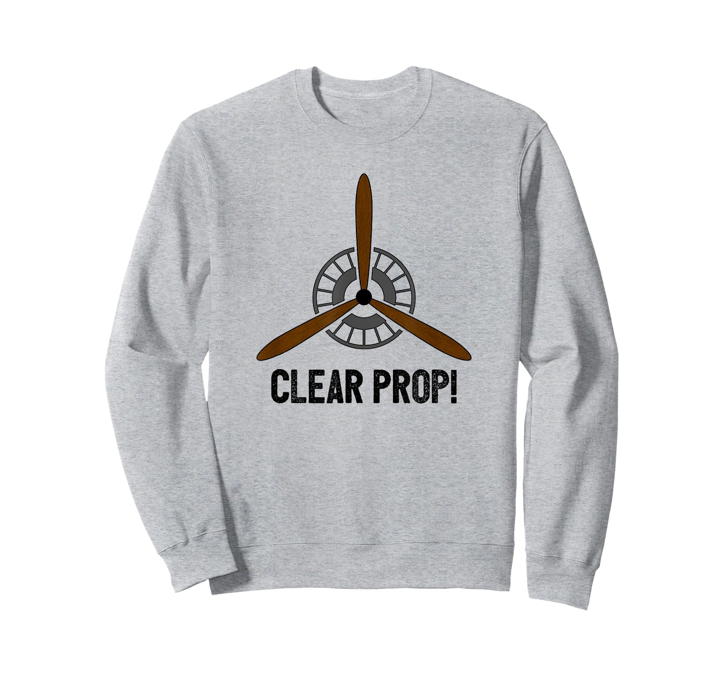 Clear Prop Aviation Airplane Pilot Propeller T-Shirt